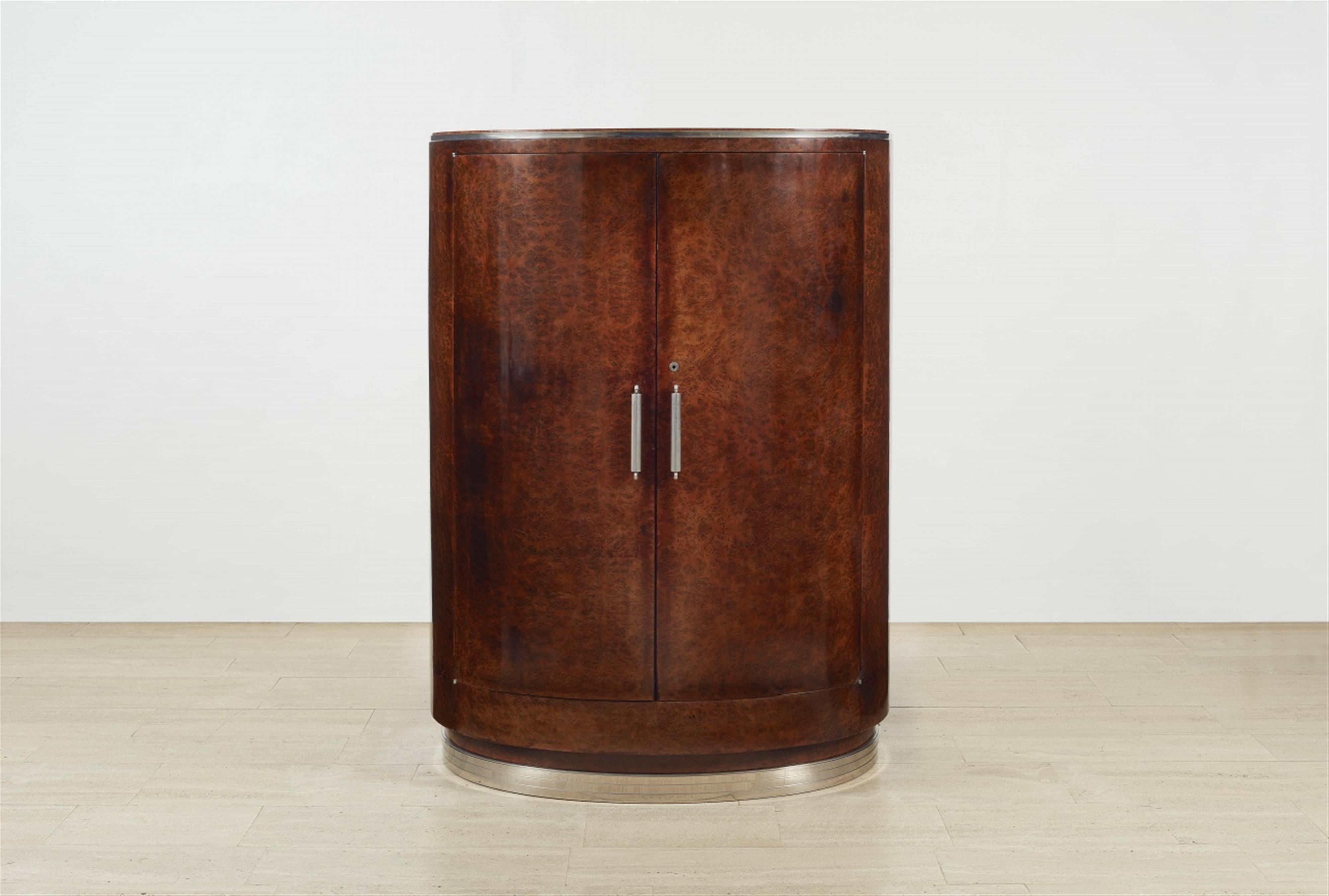 A half moon cabinet attributed to Edgar Brandt - image-1