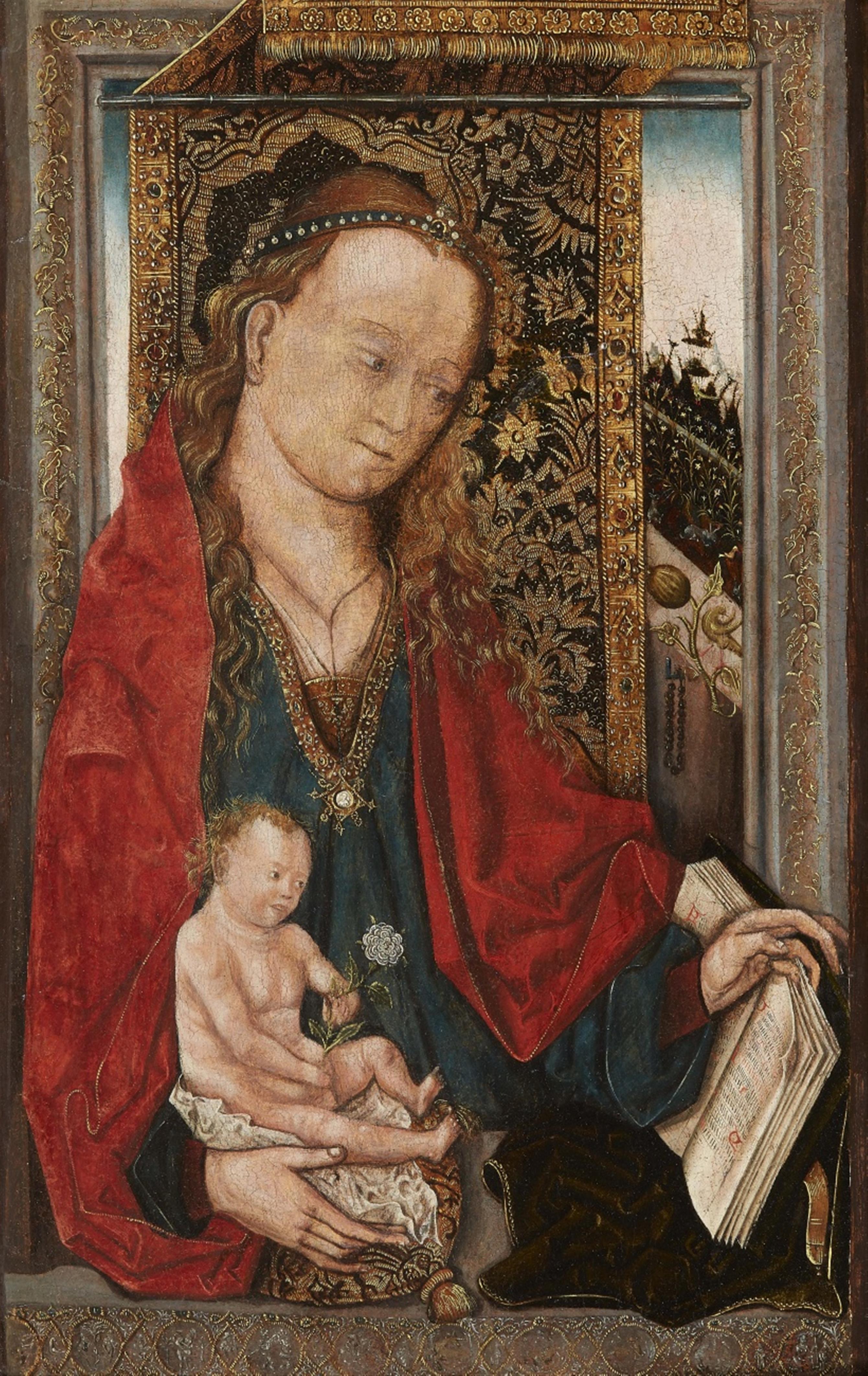 Niederrheinisch-Kölnischer Meister Ende 15. Jahrhundert - Madonna mit Kind - image-1