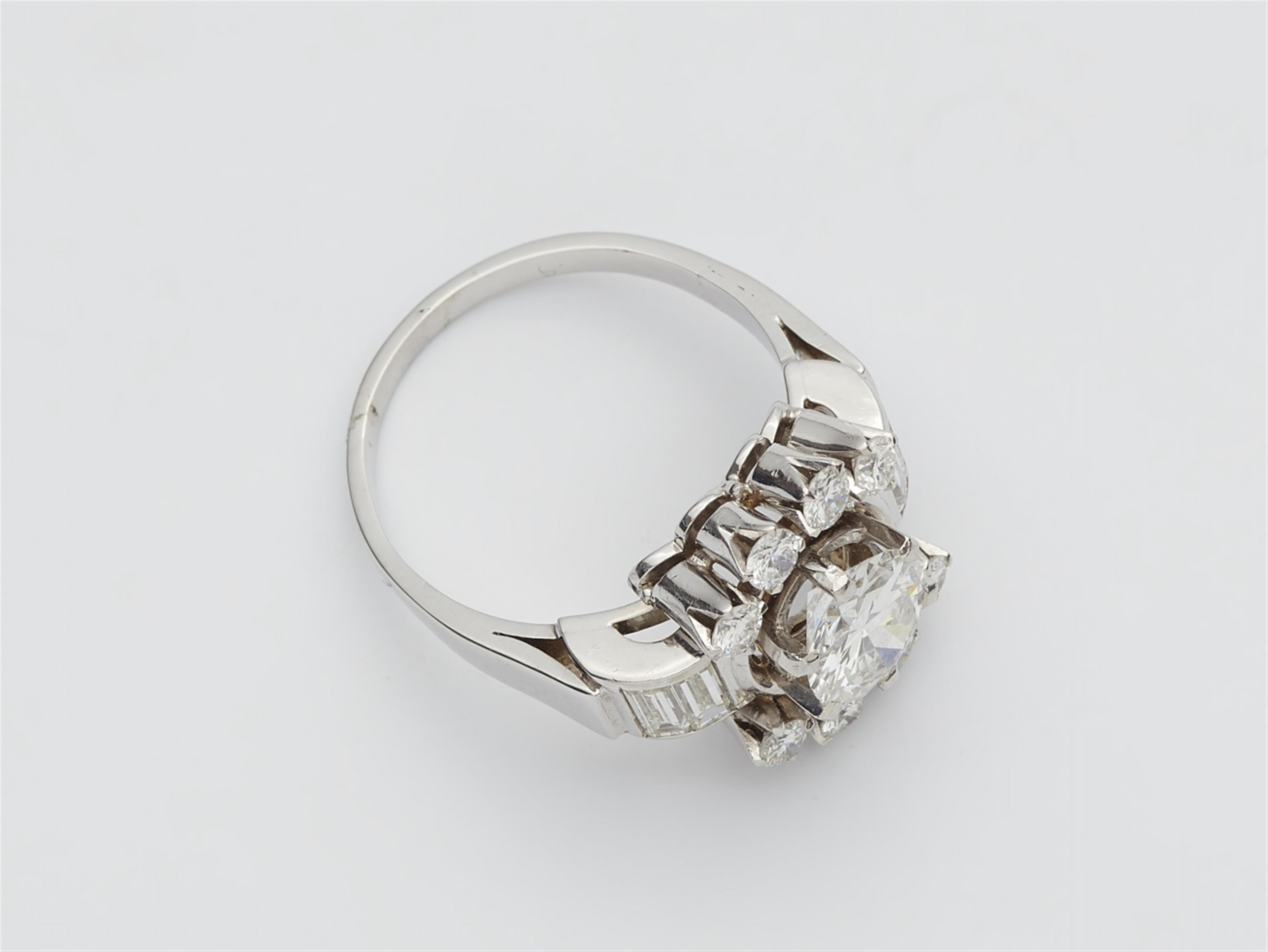 An 18k white gold and diamond ring - image-2
