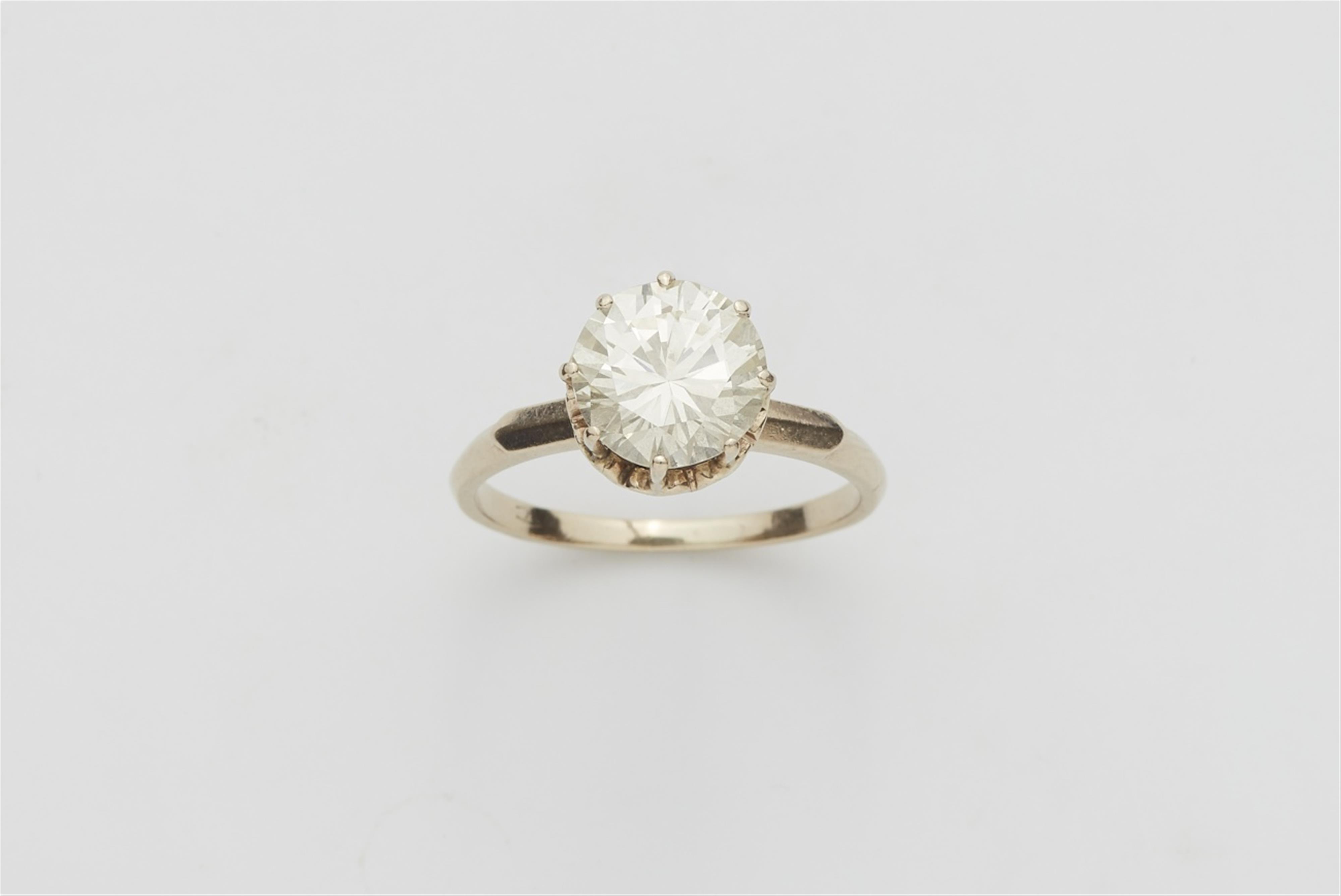 An Italian diamond solitaire ring - image-1
