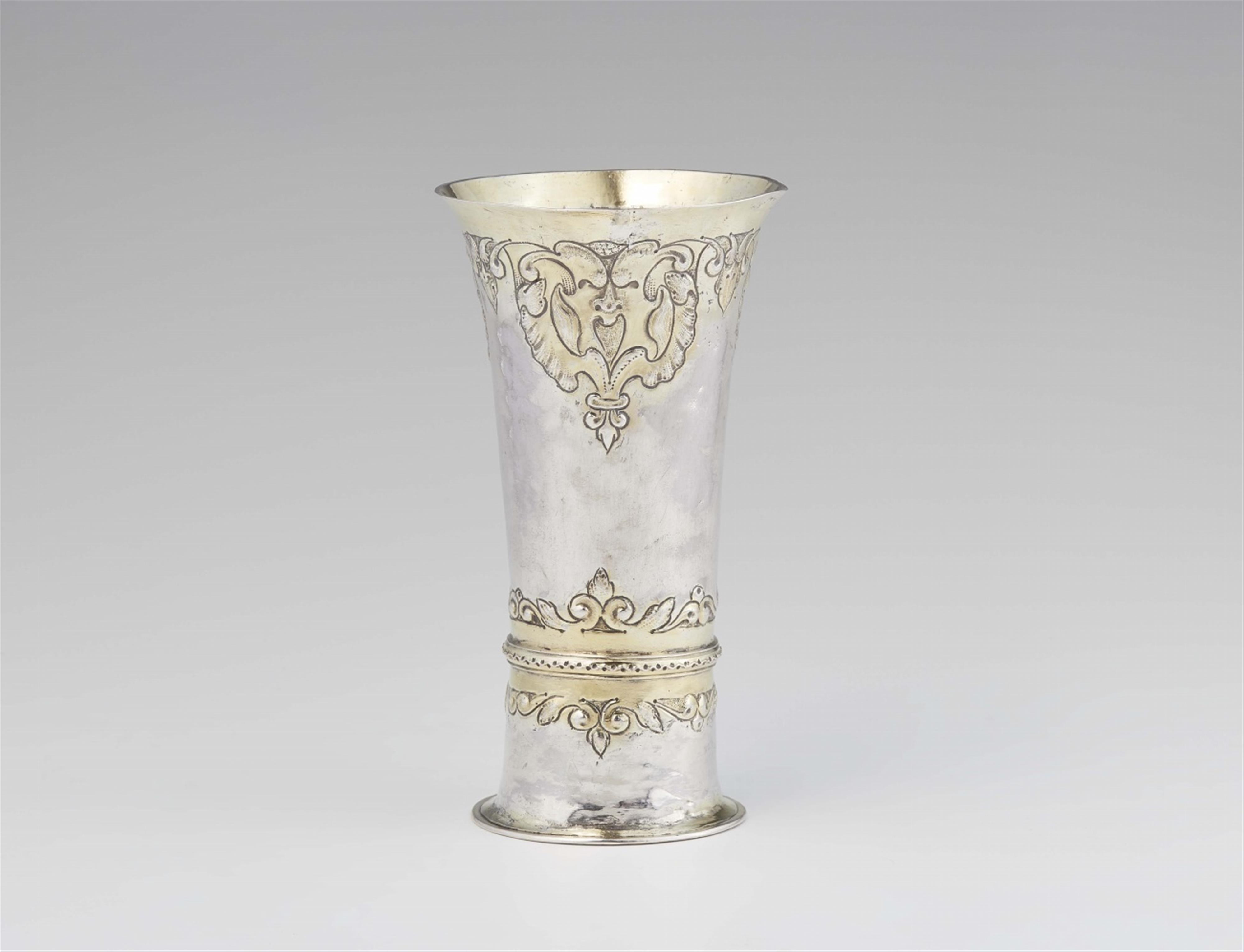 A Hermannstadt parcel gilt silver "kluftbecher" - image-1