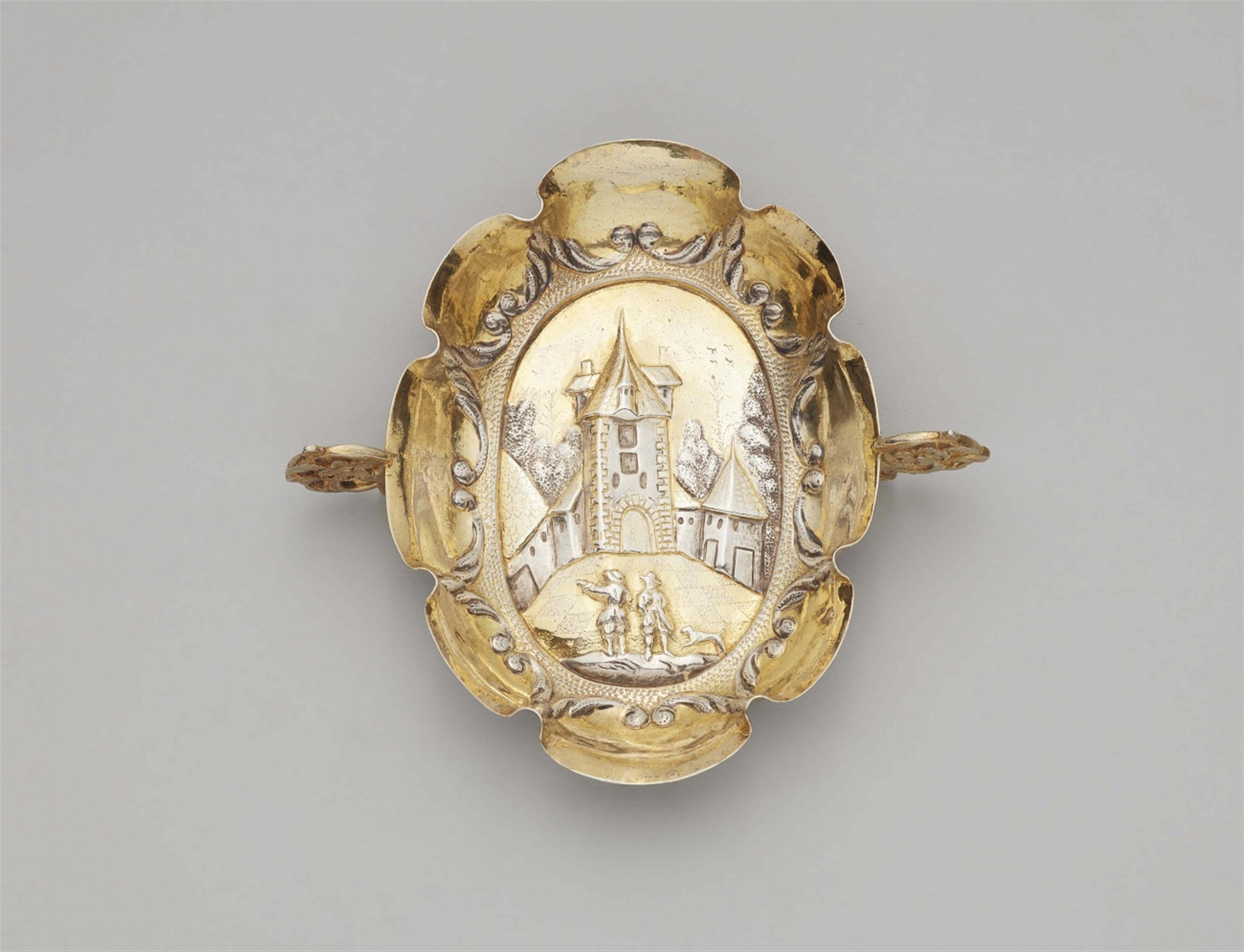 A Strasbourg parcel gilt silver brandy bowl - image-1