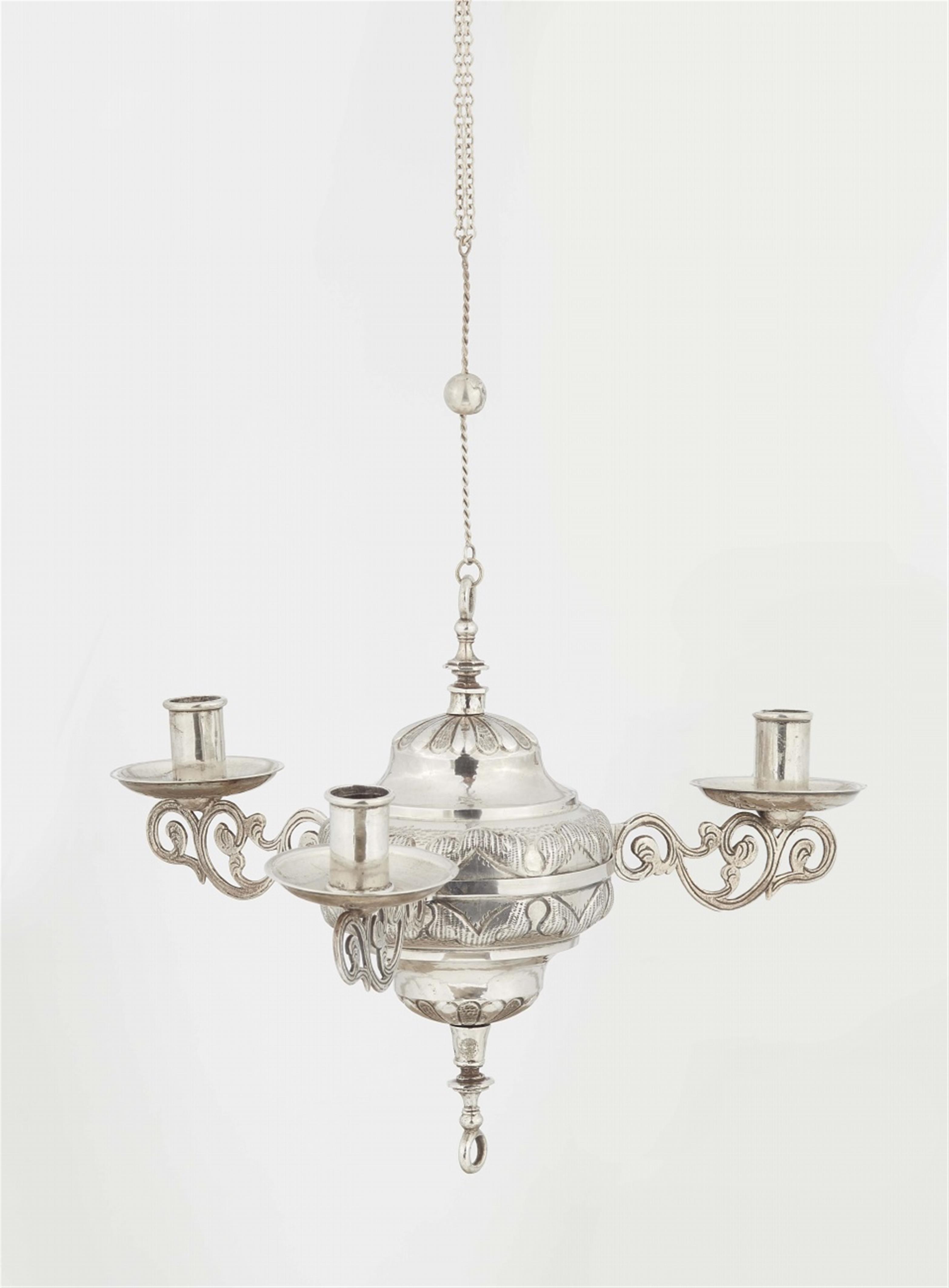 A Northern Spanish silver chandelier - image-1