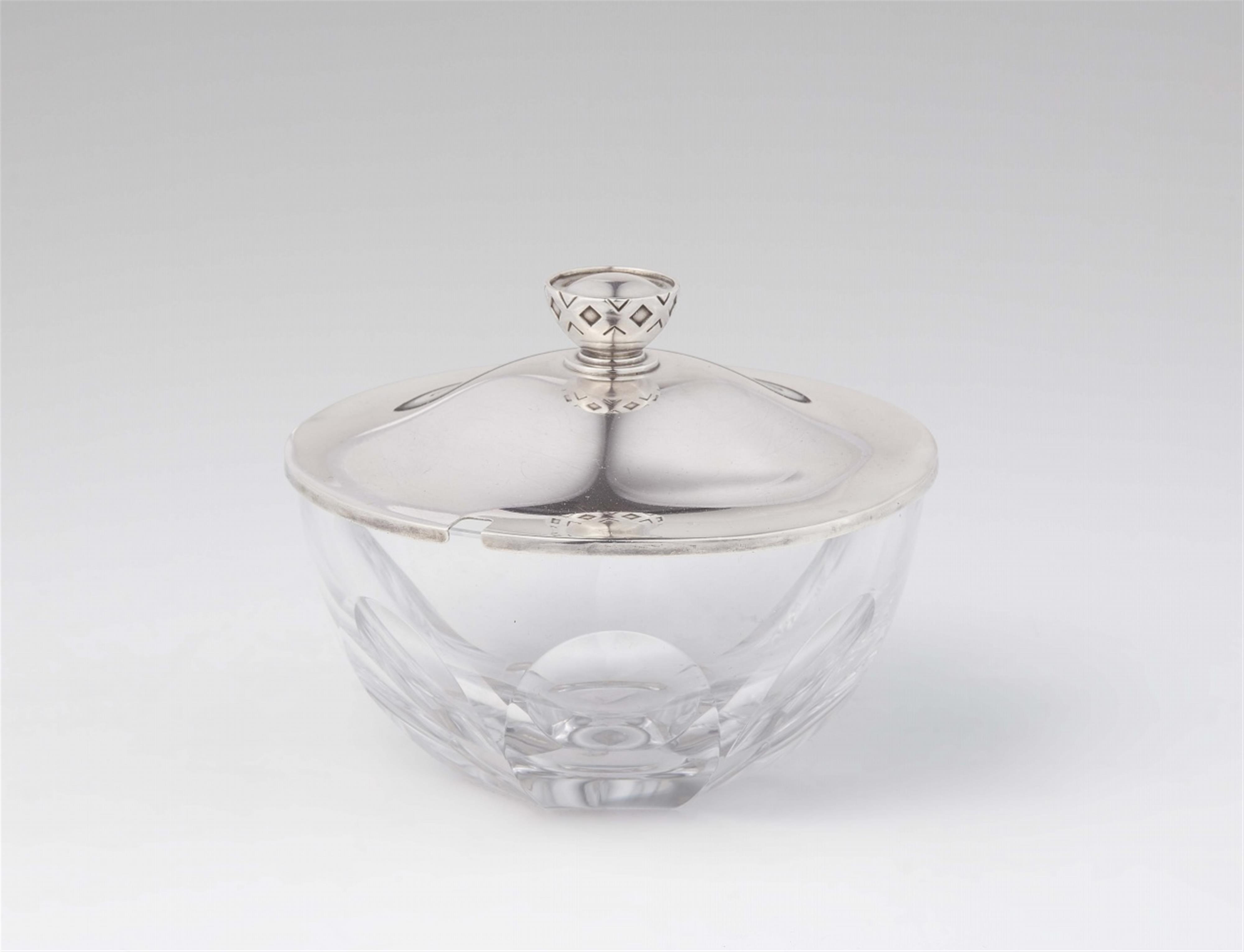 A Copenhagen silver mounted jam dish, no. 876 - image-1