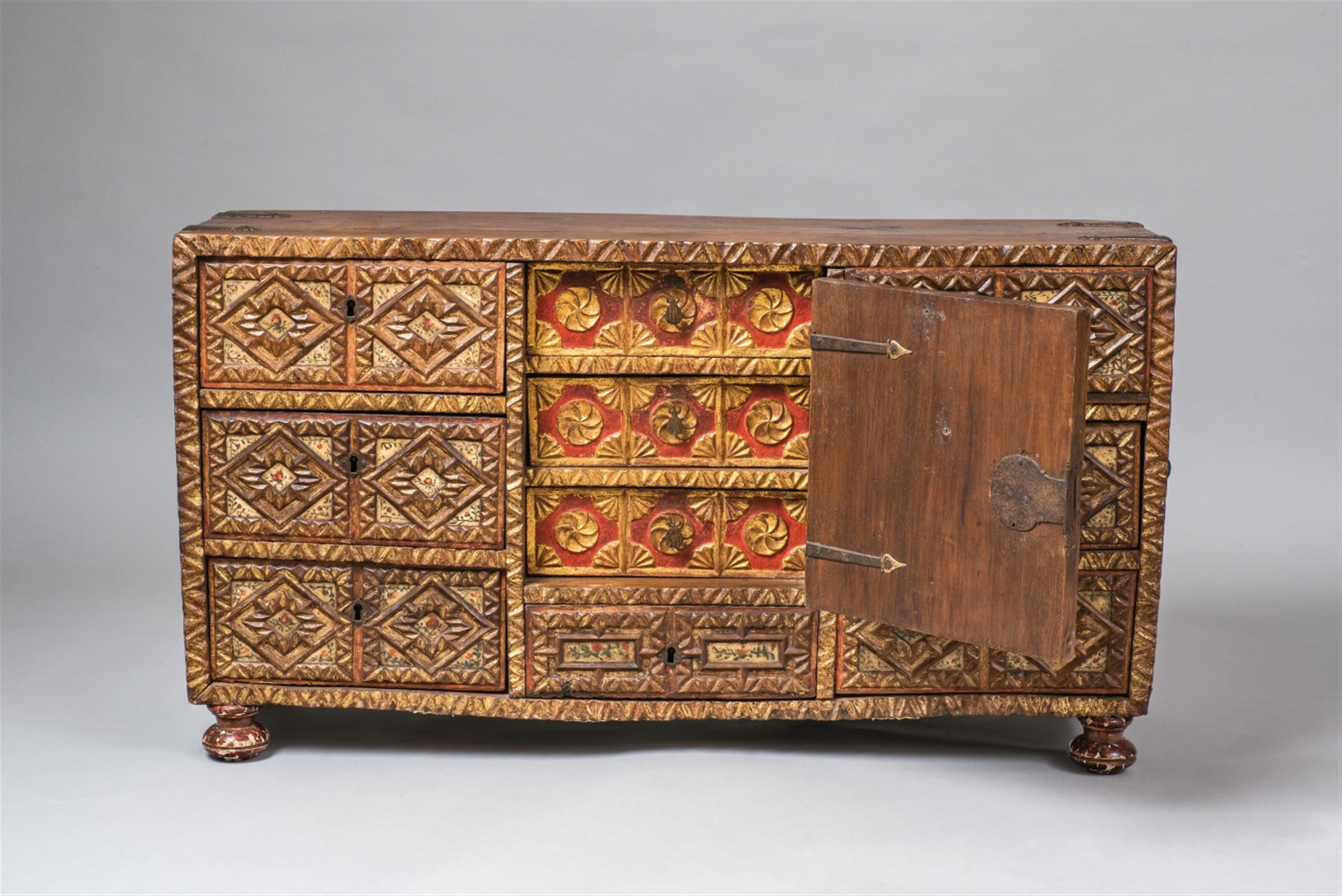 A Spanish carved walnut sideboard - image-2