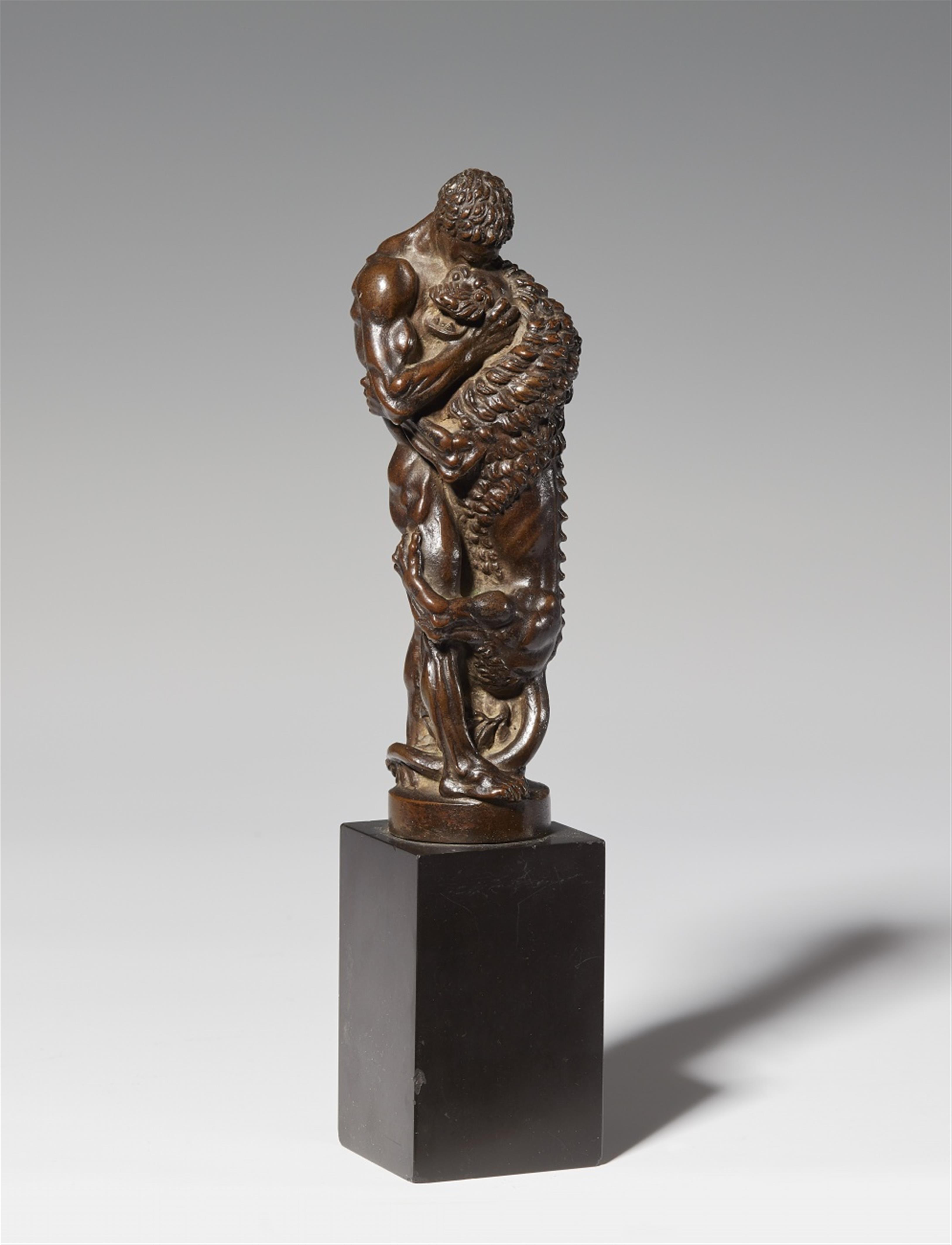 A bronze model of Hercules wrestling the Nemean lion - image-1