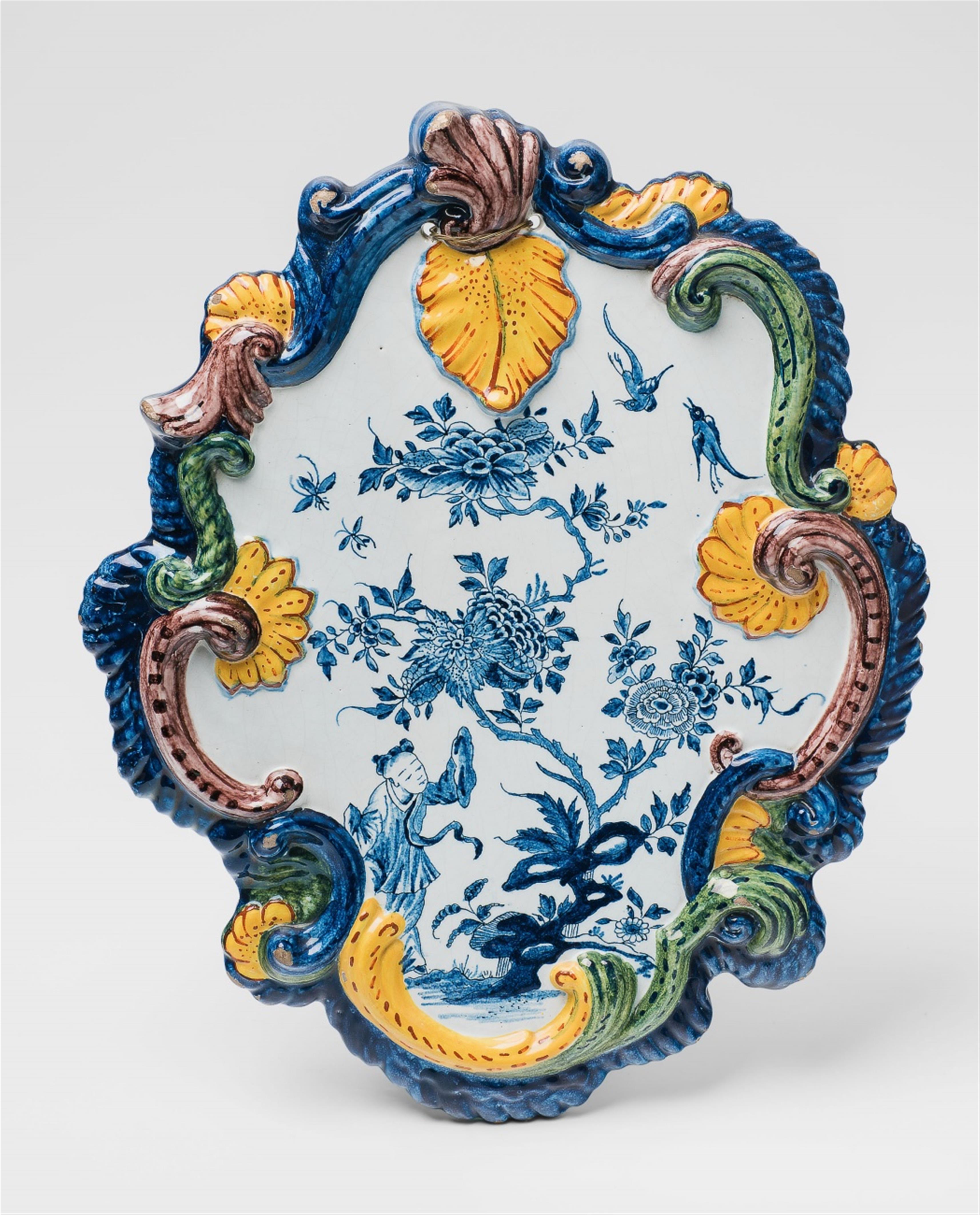 Delfter Plaque mit Chinoiserie - image-2