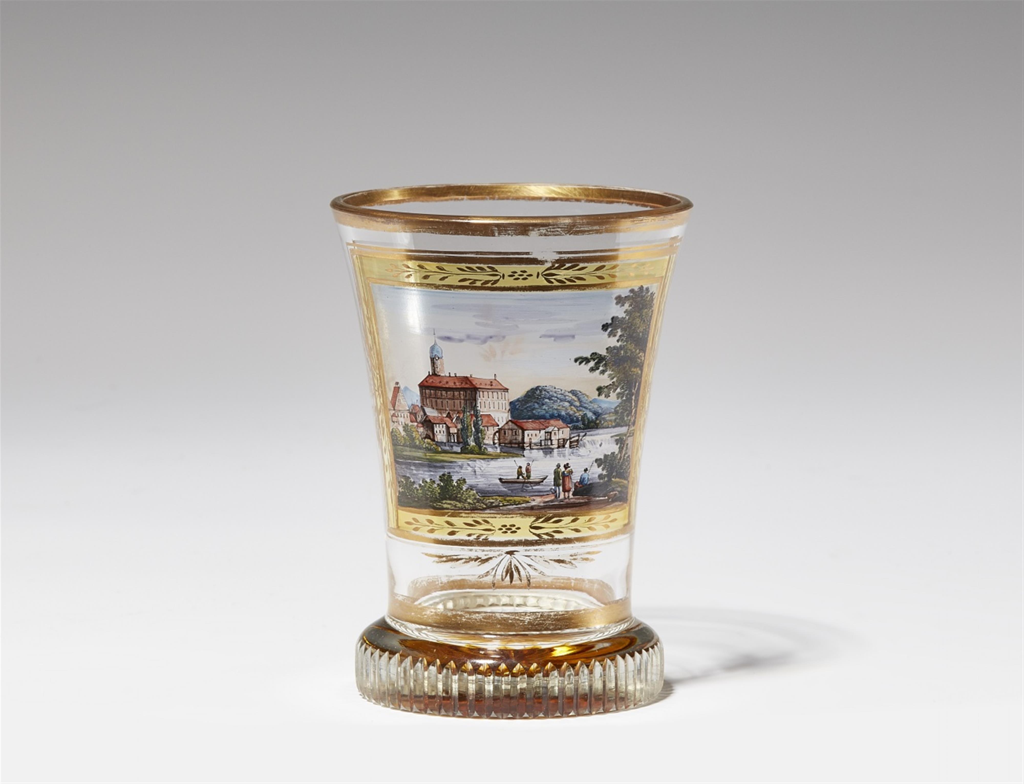 A Vienna glass "ranftbecher" beaker with a veduta - image-1