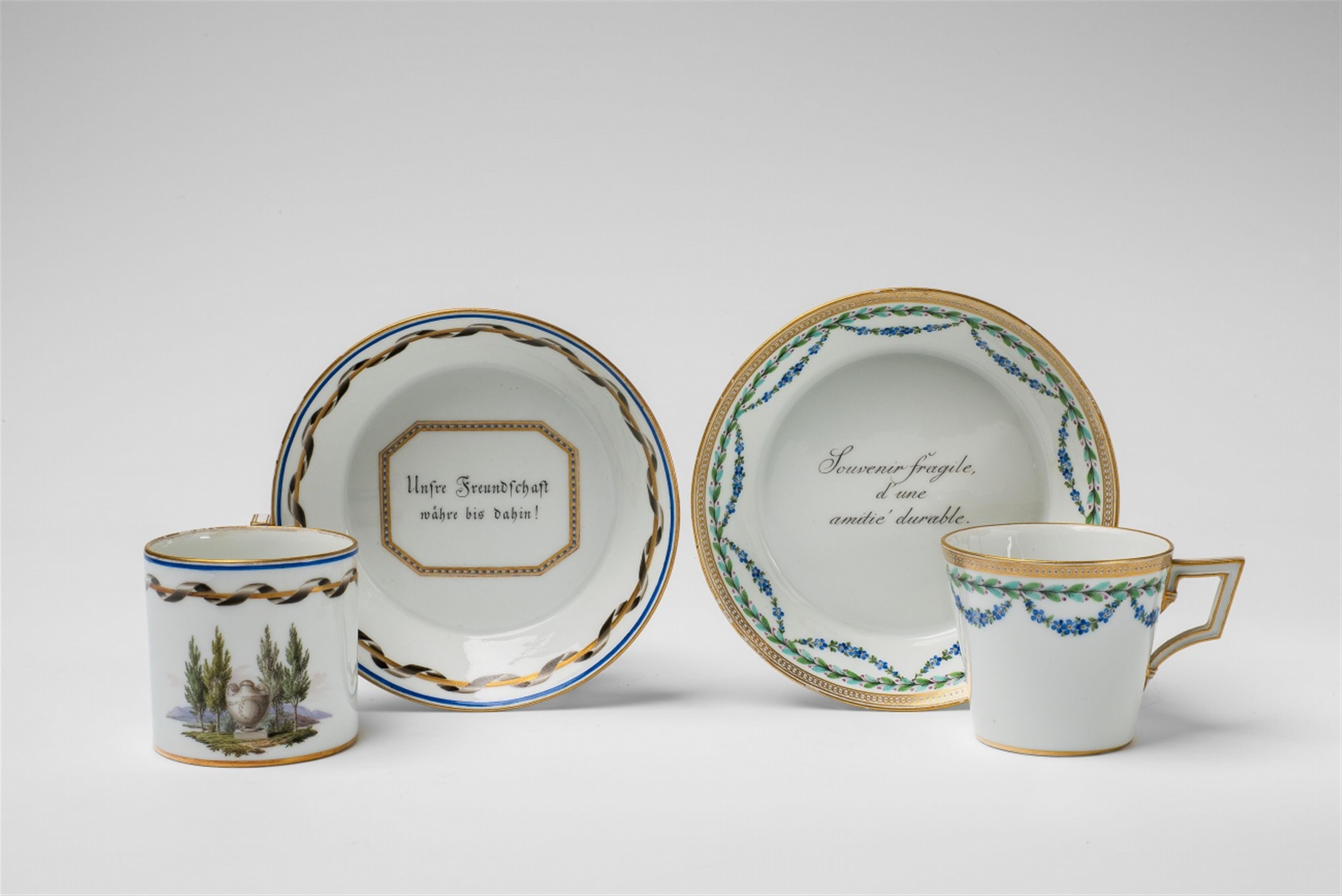 Two Meissen porcelain friendship cups - image-4