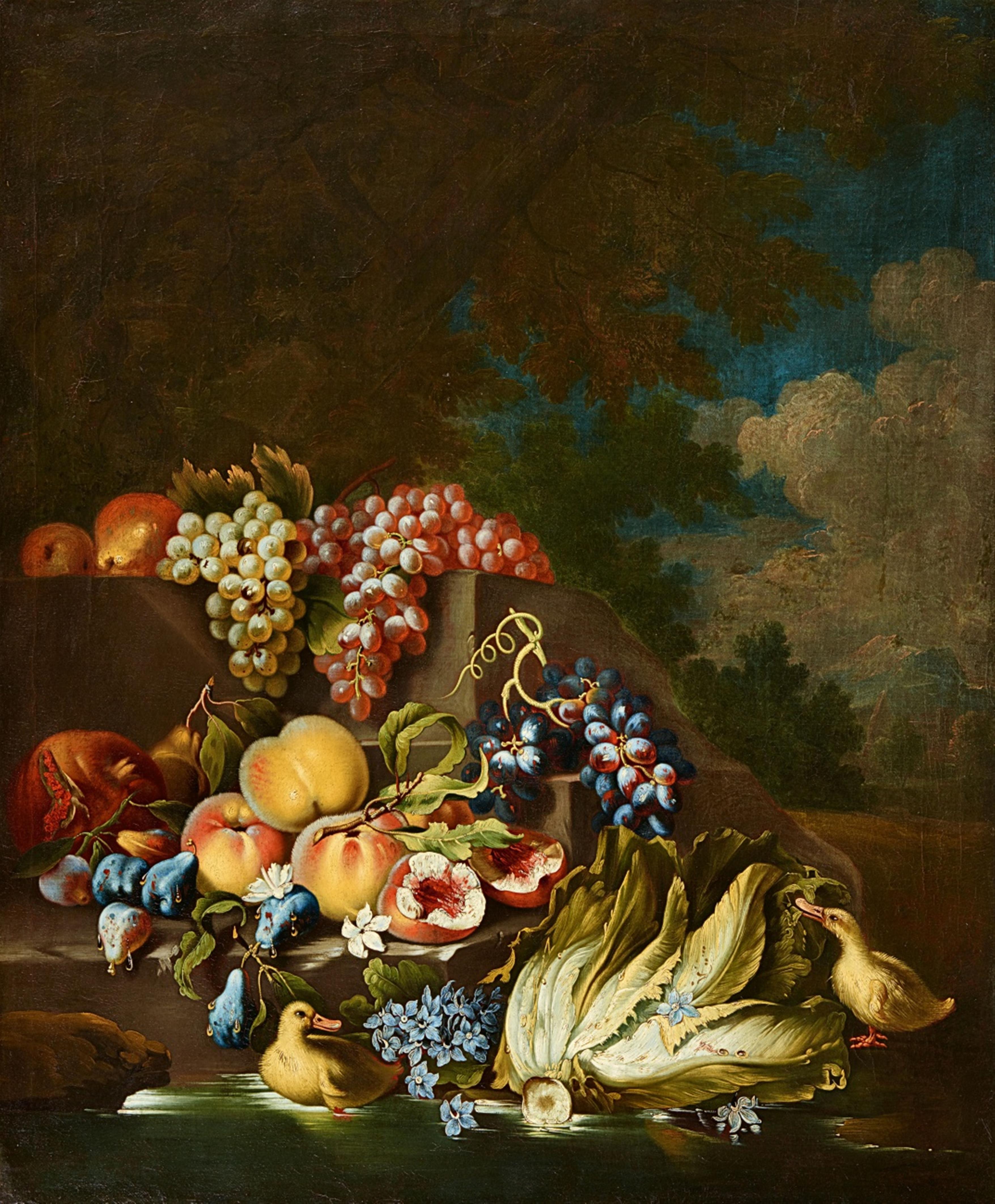 Maximilian Pfeiler - A Pair of Fruit Still Lifes in a Park Landscape - image-2