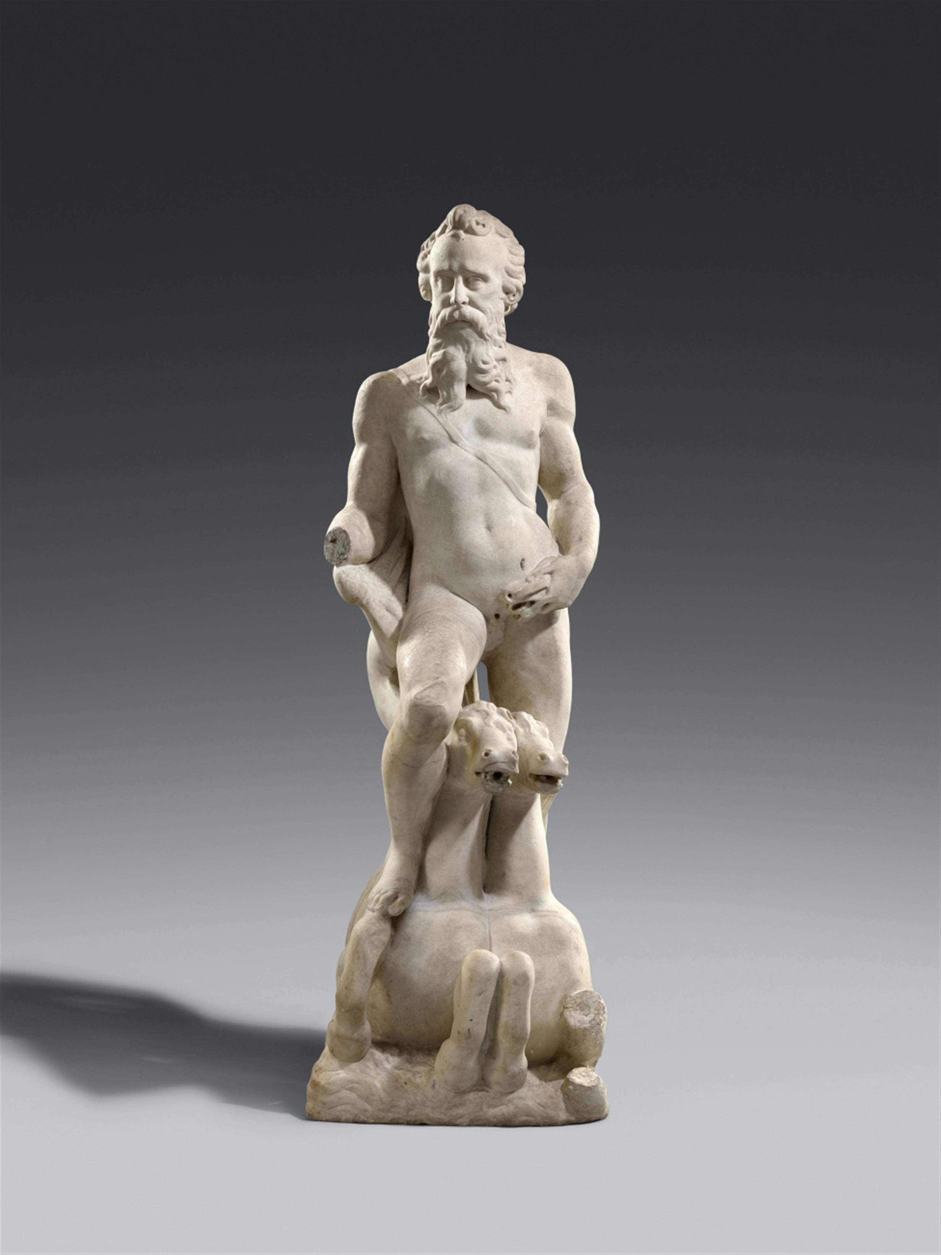 Girolamo Campagna - A marble figure of Neptune by Girolamo Campagna - image-1