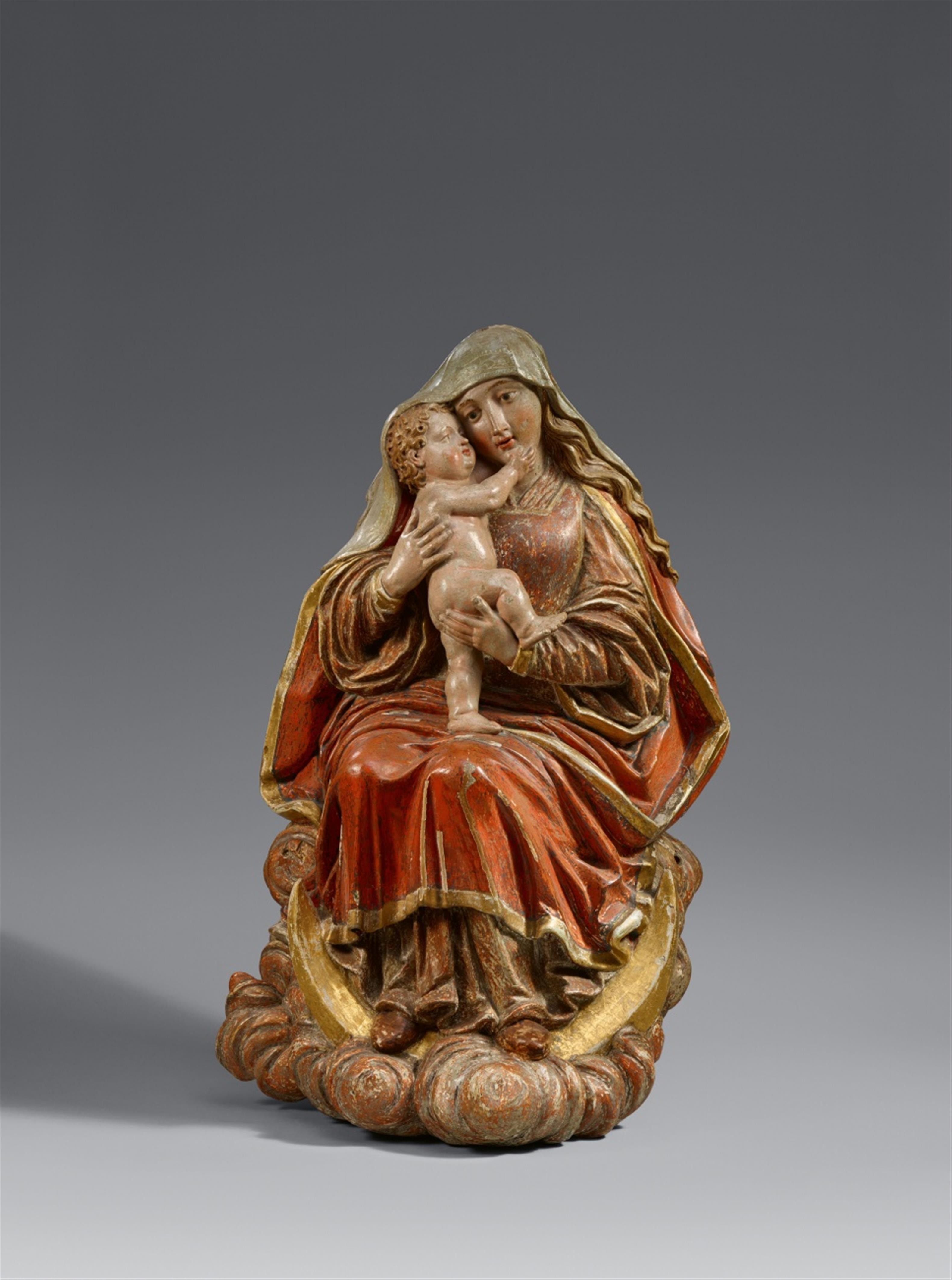 Hans Degler - A carved wood figure of the Virgin on the Crescent by Hans Degler - image-1