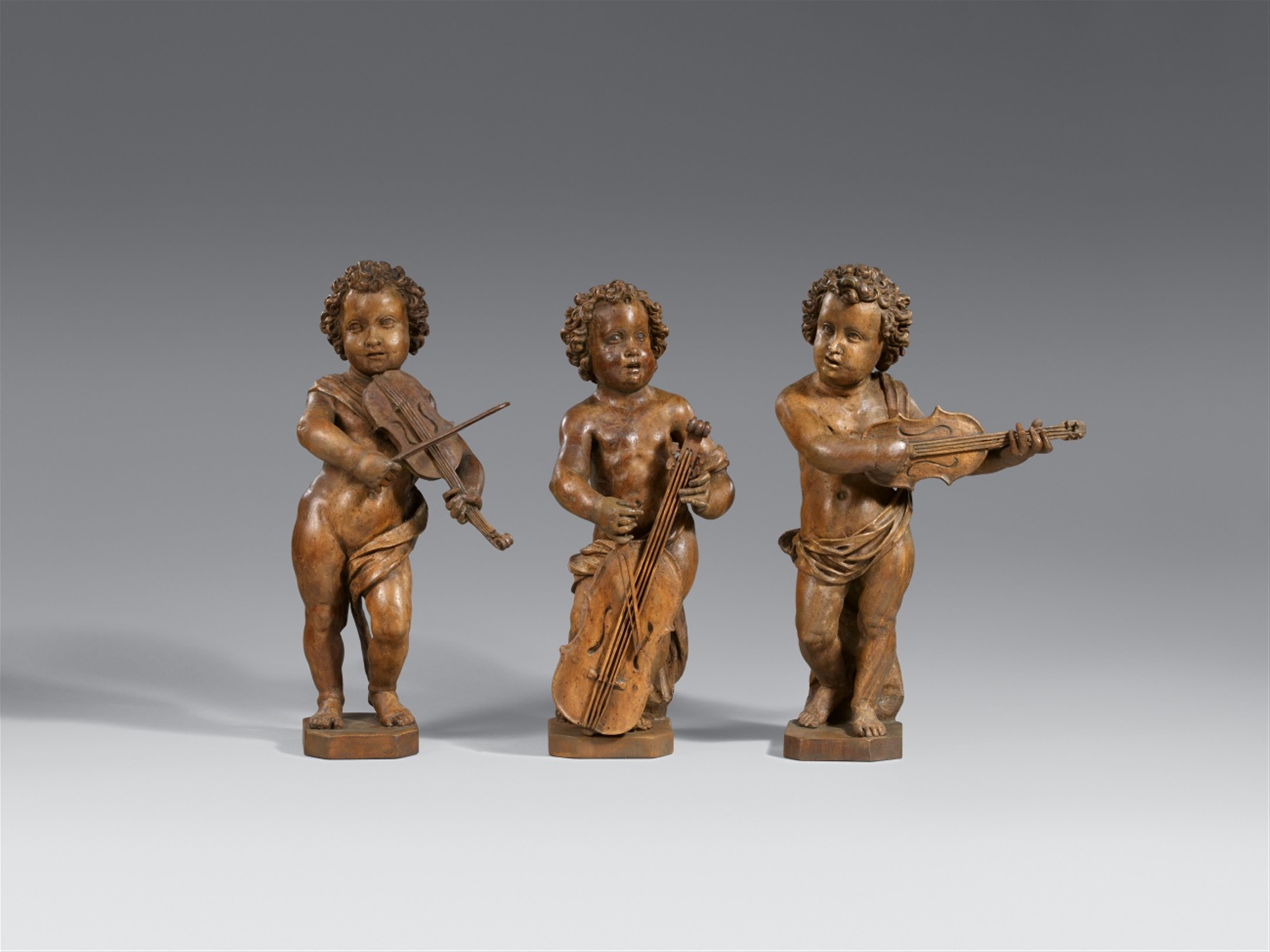 South German 17th century - A group of South German 17th century musical angels - image-2