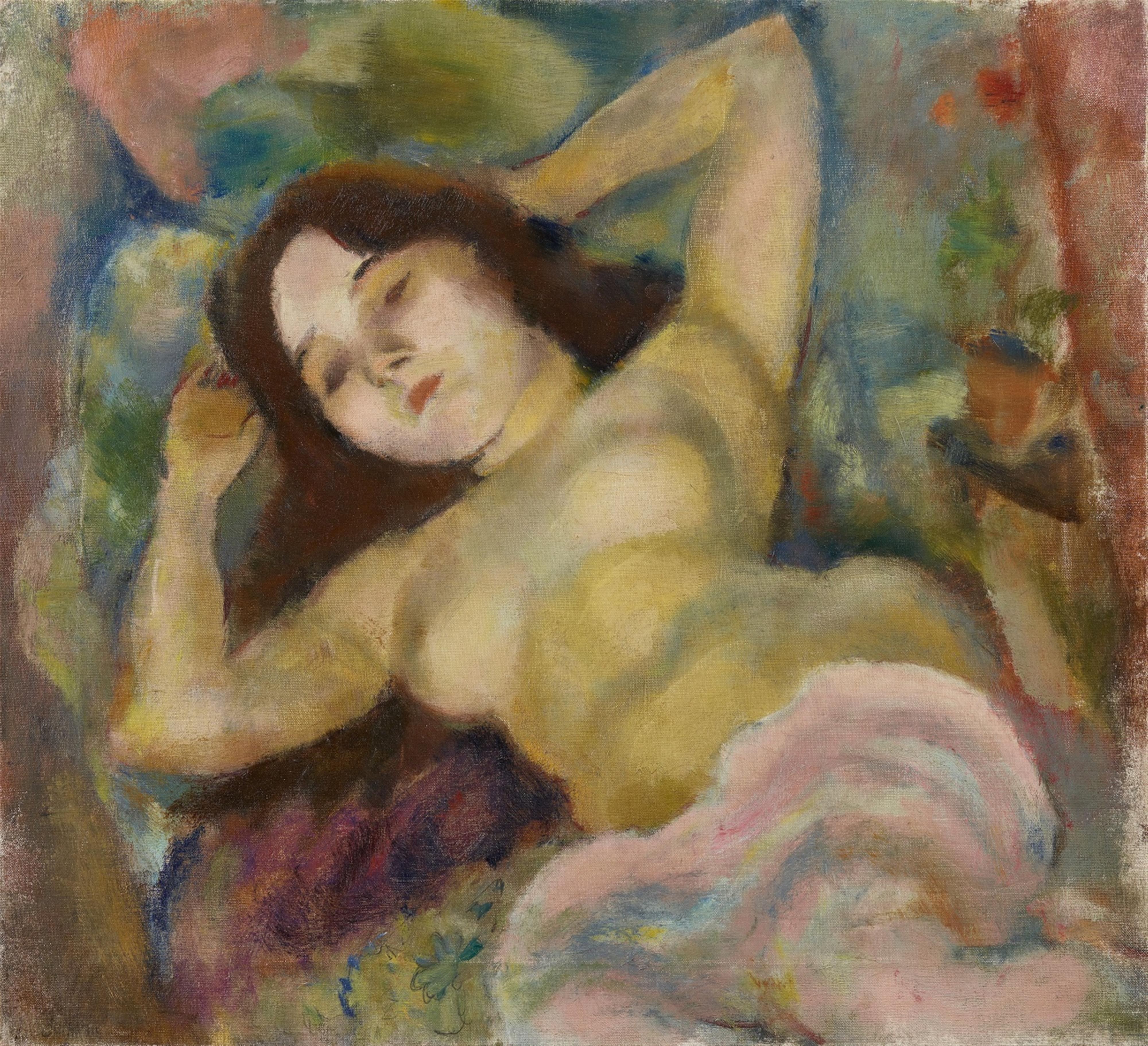 Jules Pascin - Nu aux bras derrière la tête - image-1