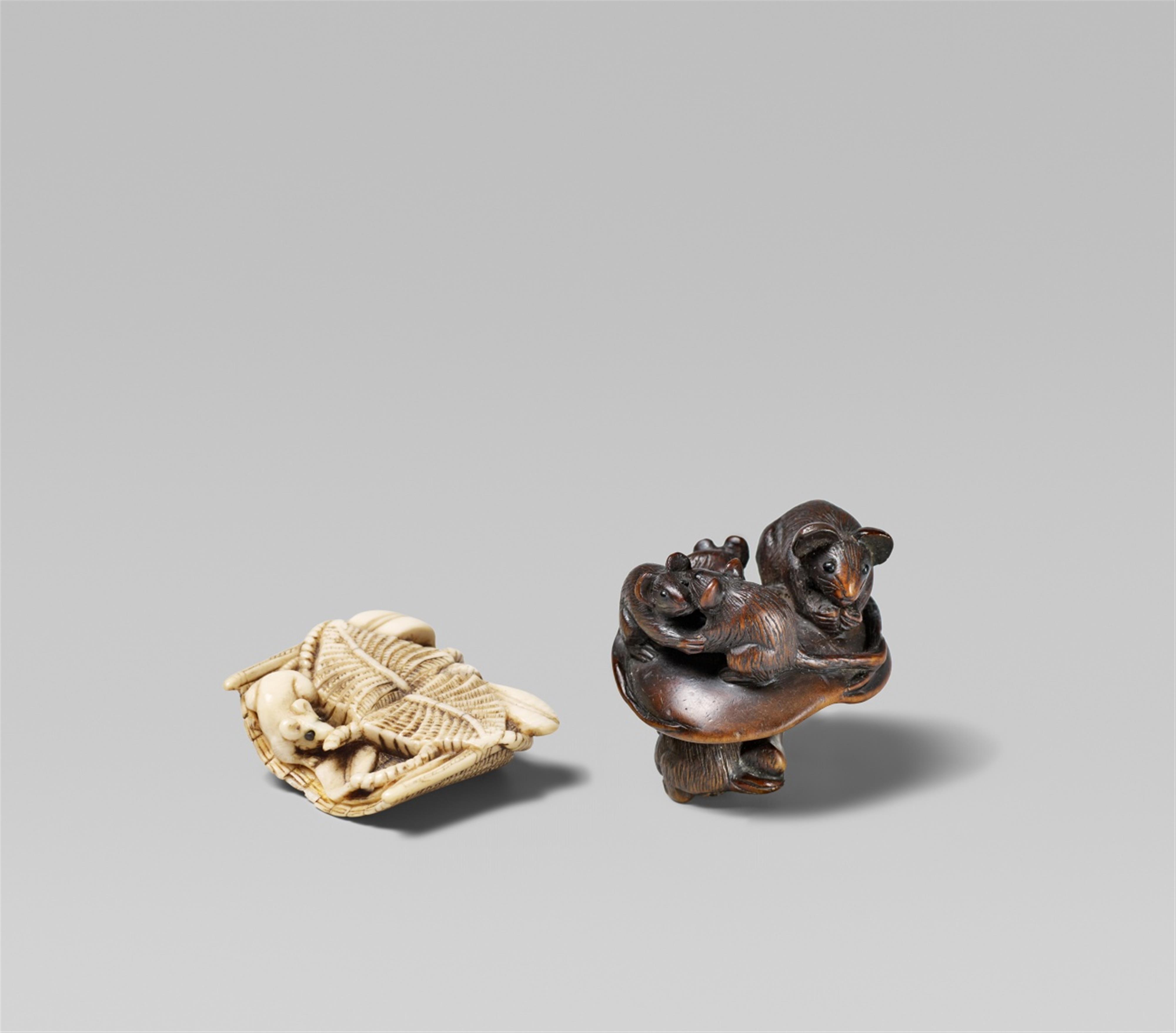 Zwei Netsuke. 19./20. Jh. - image-1