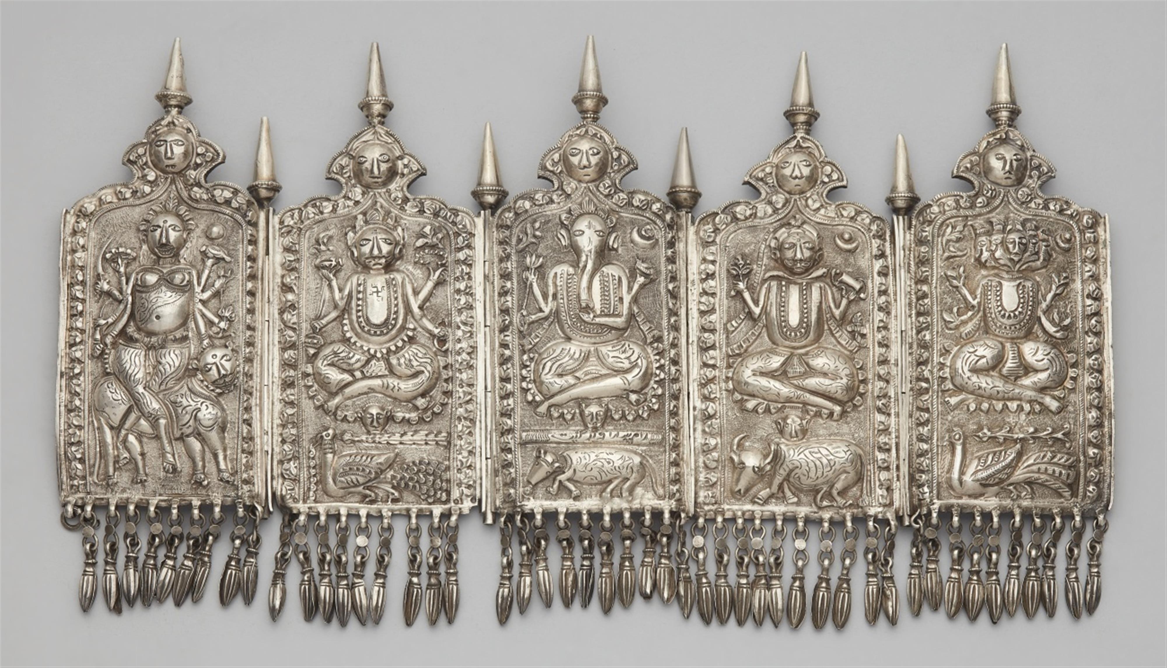 A Himachal Pradesh silver groom's crown (umlakh). Late 19th century - image-1