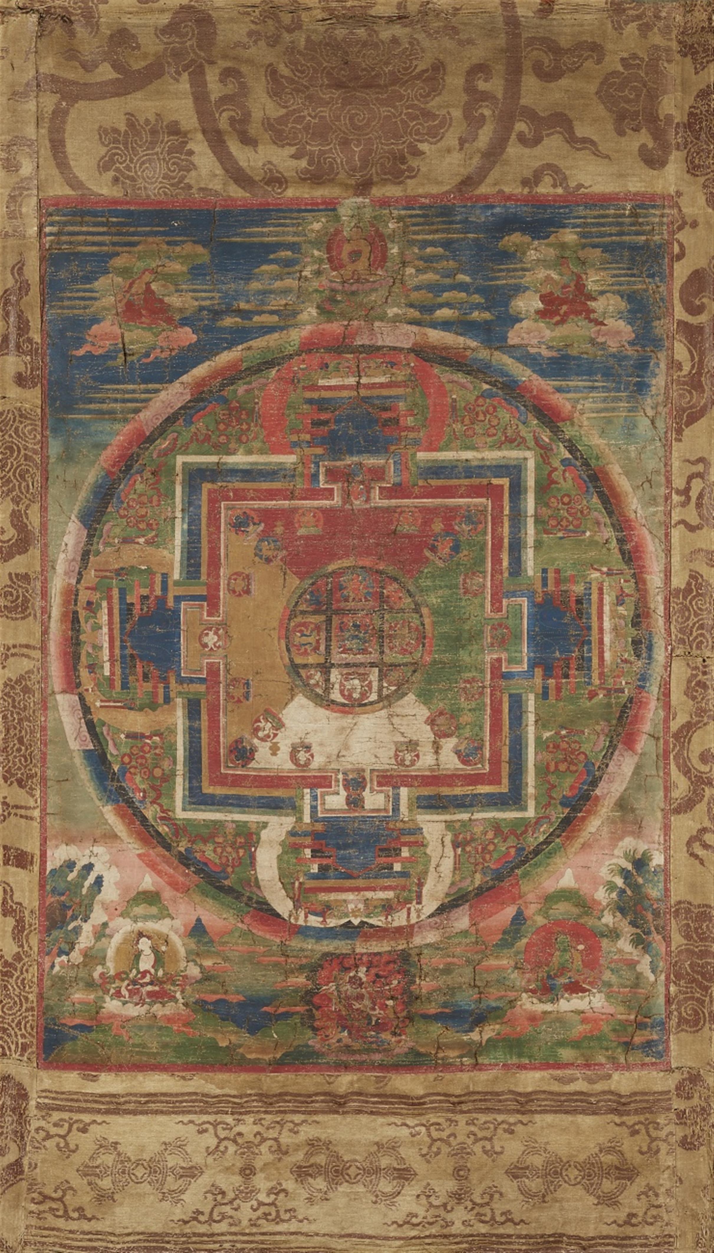 Mandala des Guhyasamaja Akshobhyavajra. Zentraltibet. 17./18. Jh. - image-1