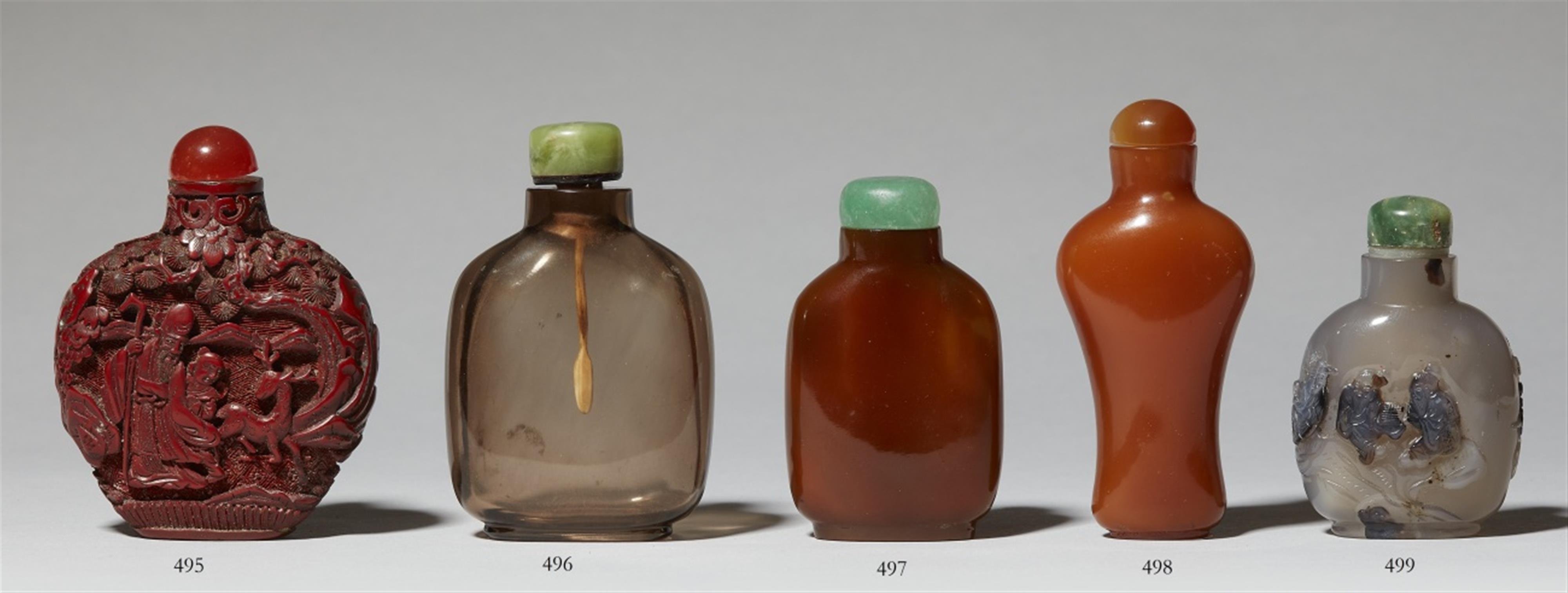 An agate snuff bottle. 19th century - image-1