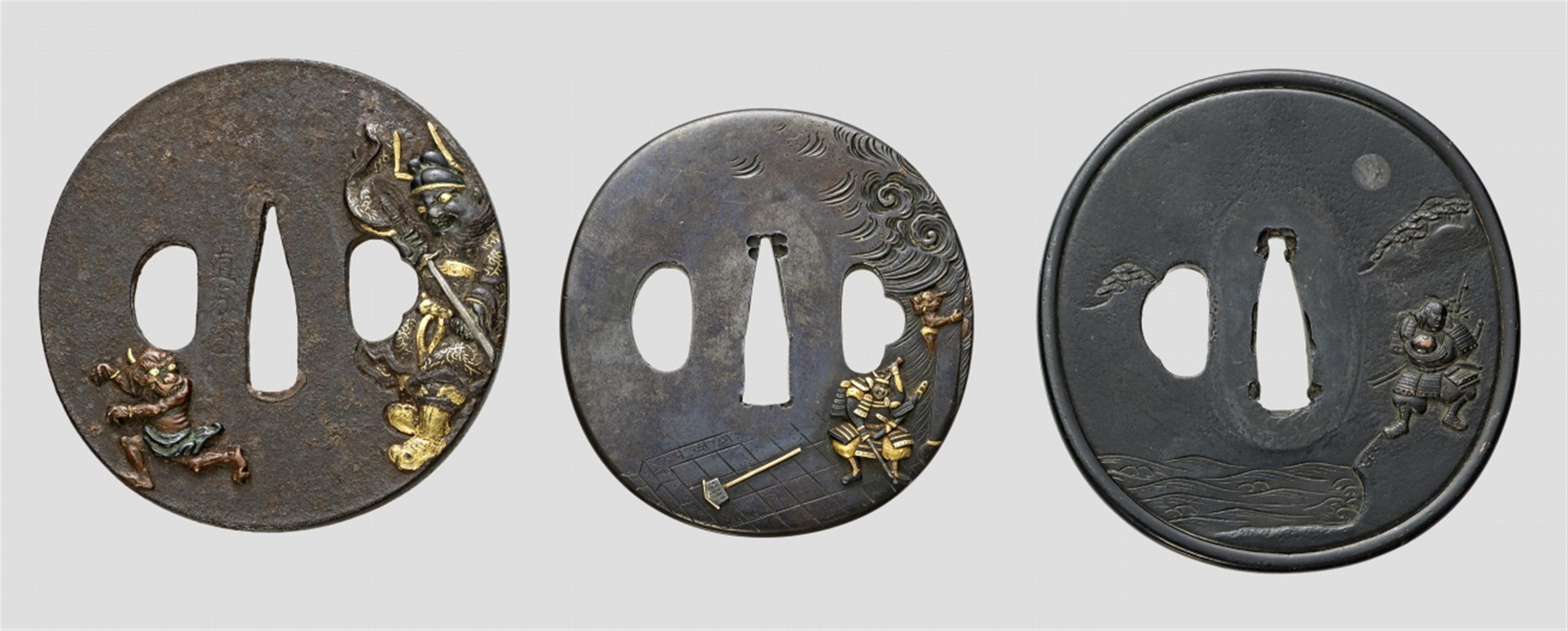 Three tsuba. 18th/19th century - image-1