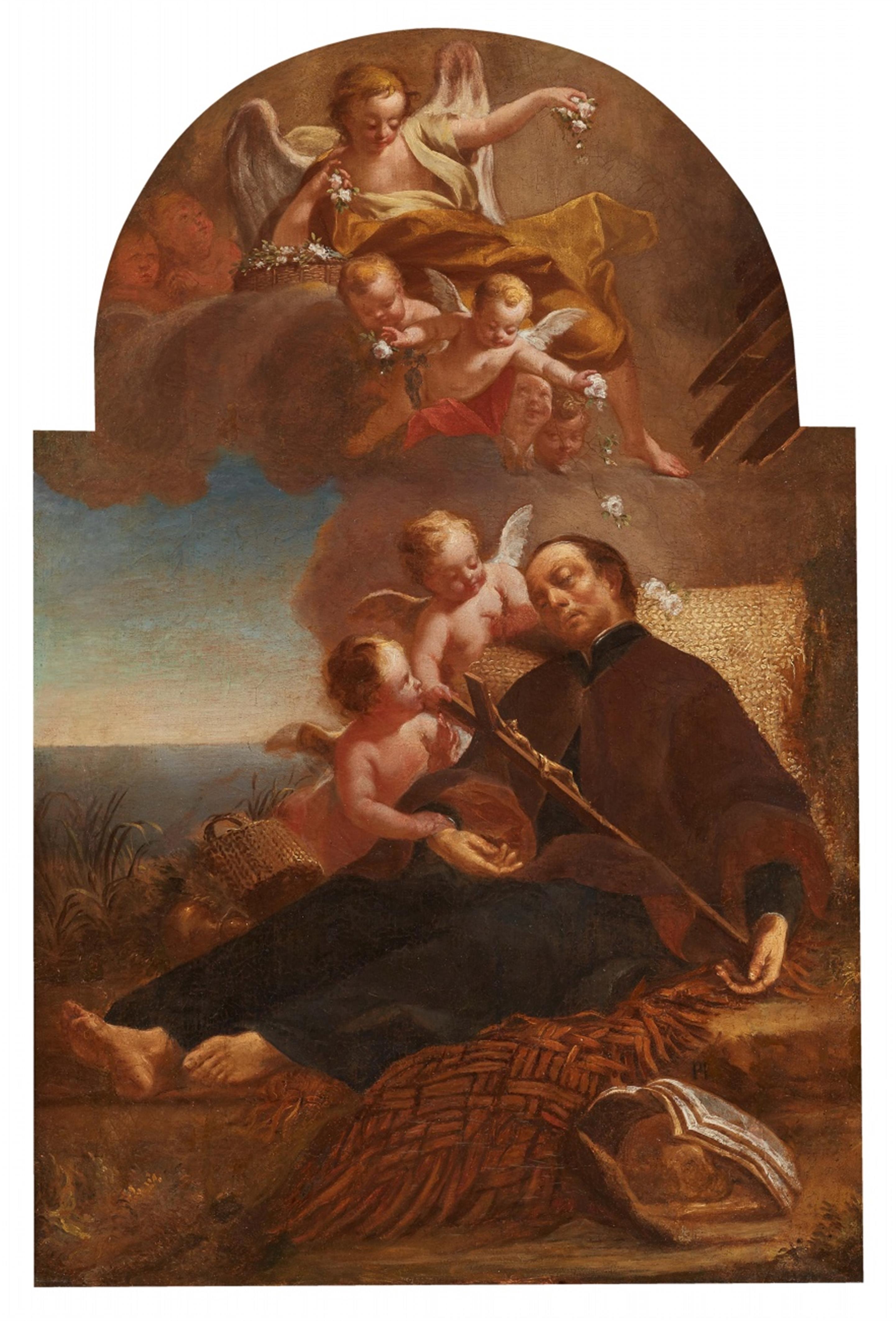 Alpine School first half 18th century - Saint Francis Xavier surrounded by Angels - image-1