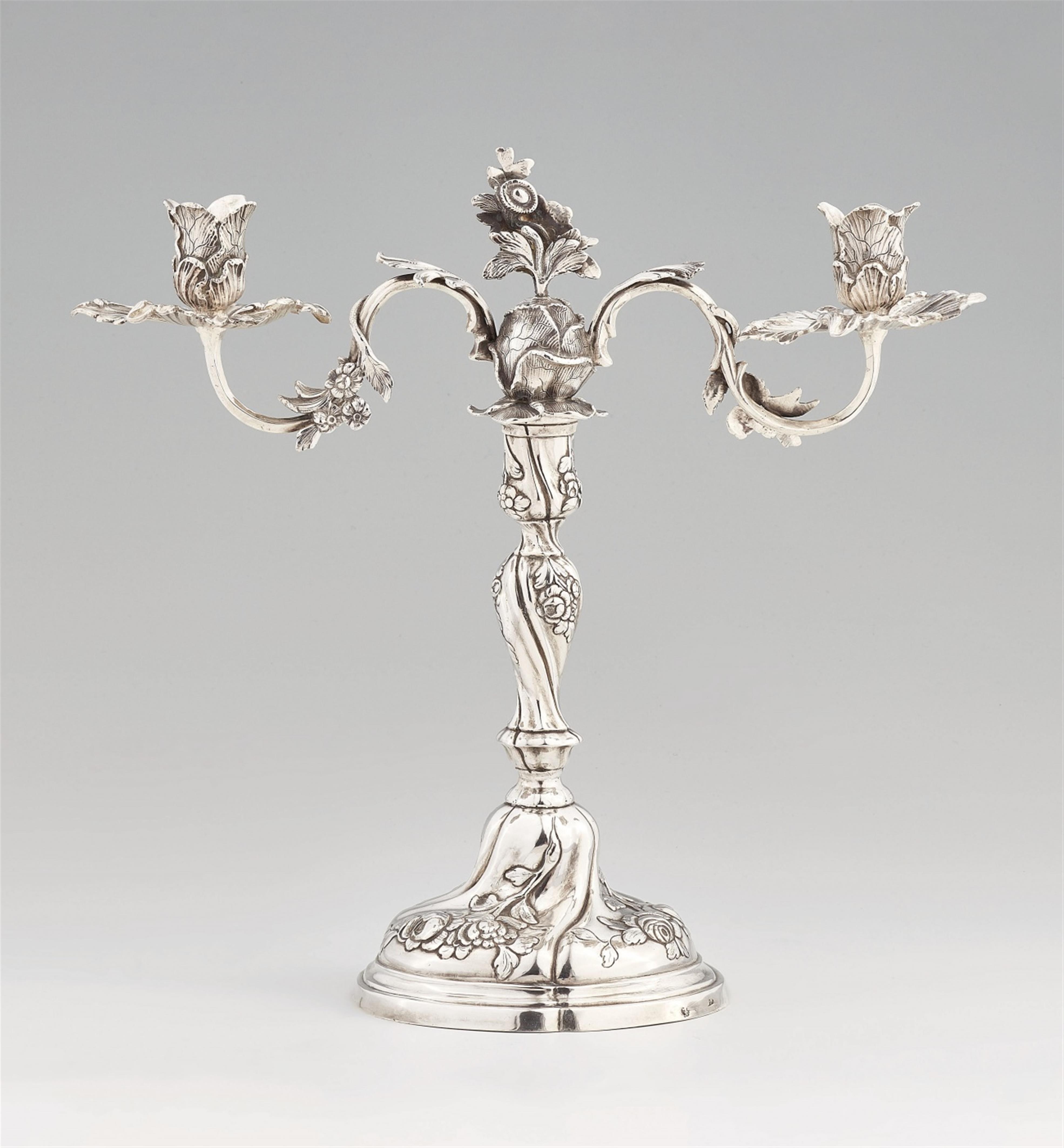 A Frederician silver candelabrum - image-1