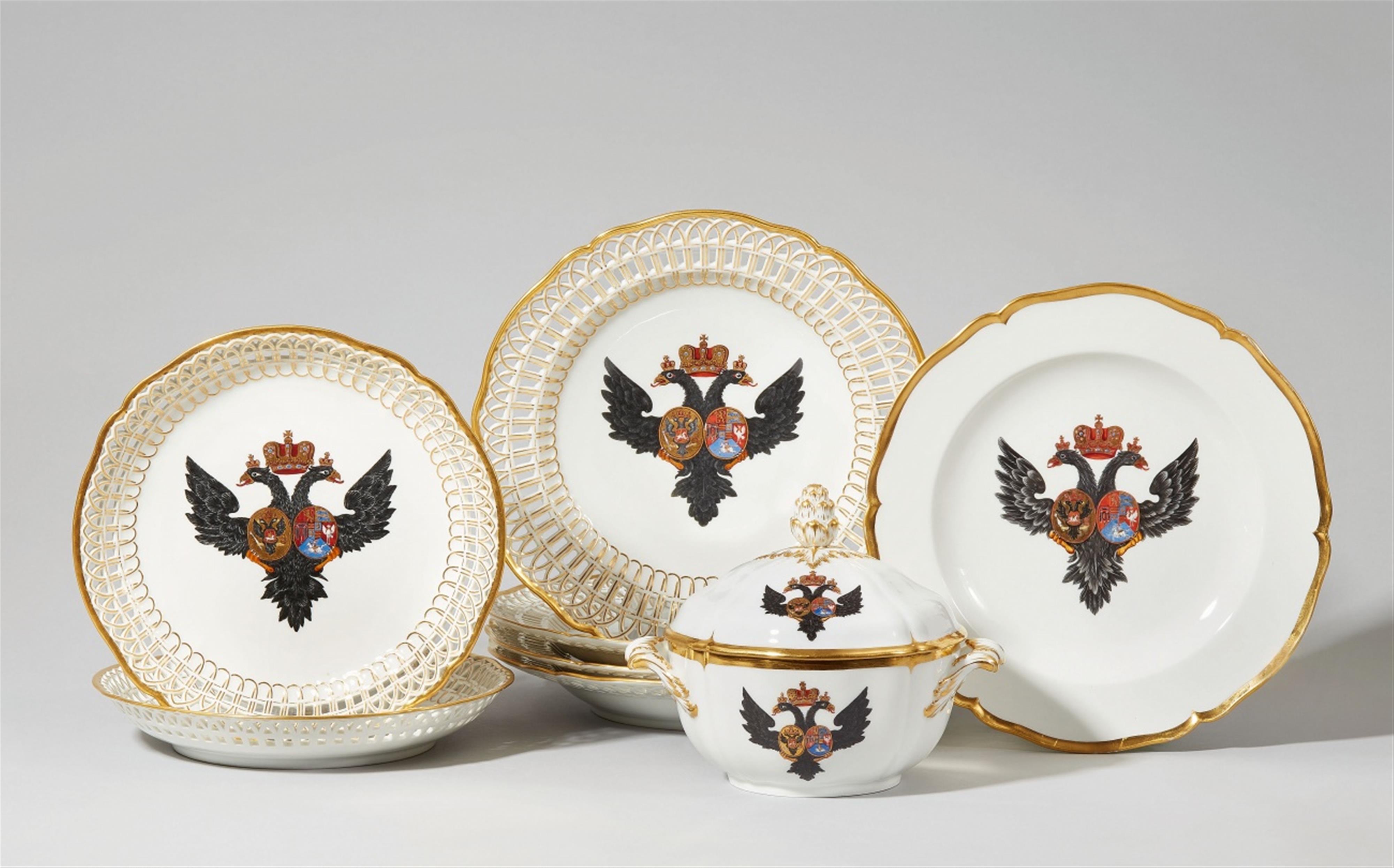 Eight items of Berlin KPM porcelain from a royal service for the Grand Dukes of Russia - image-1