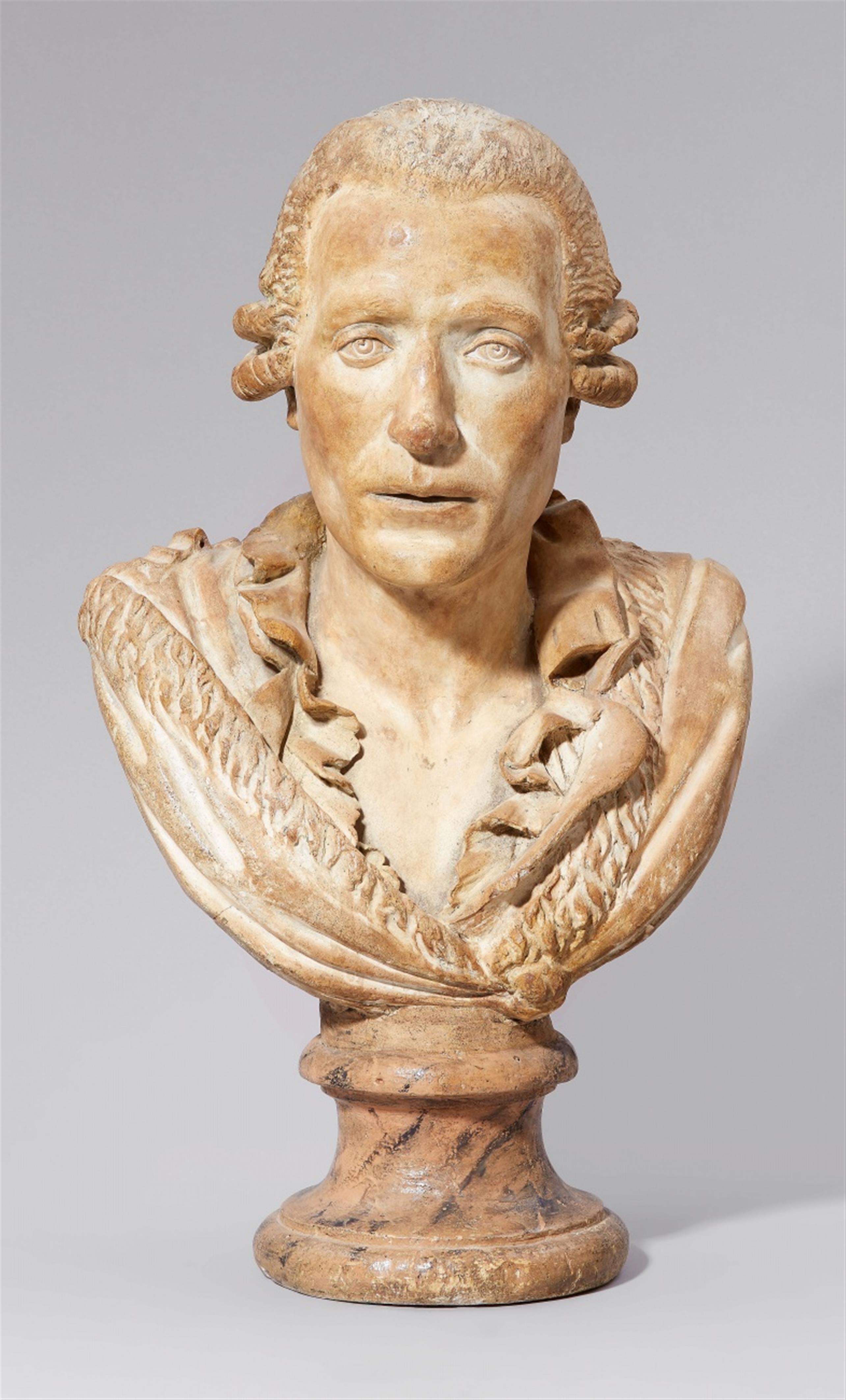 A plaster portrait bust of a man - image-1