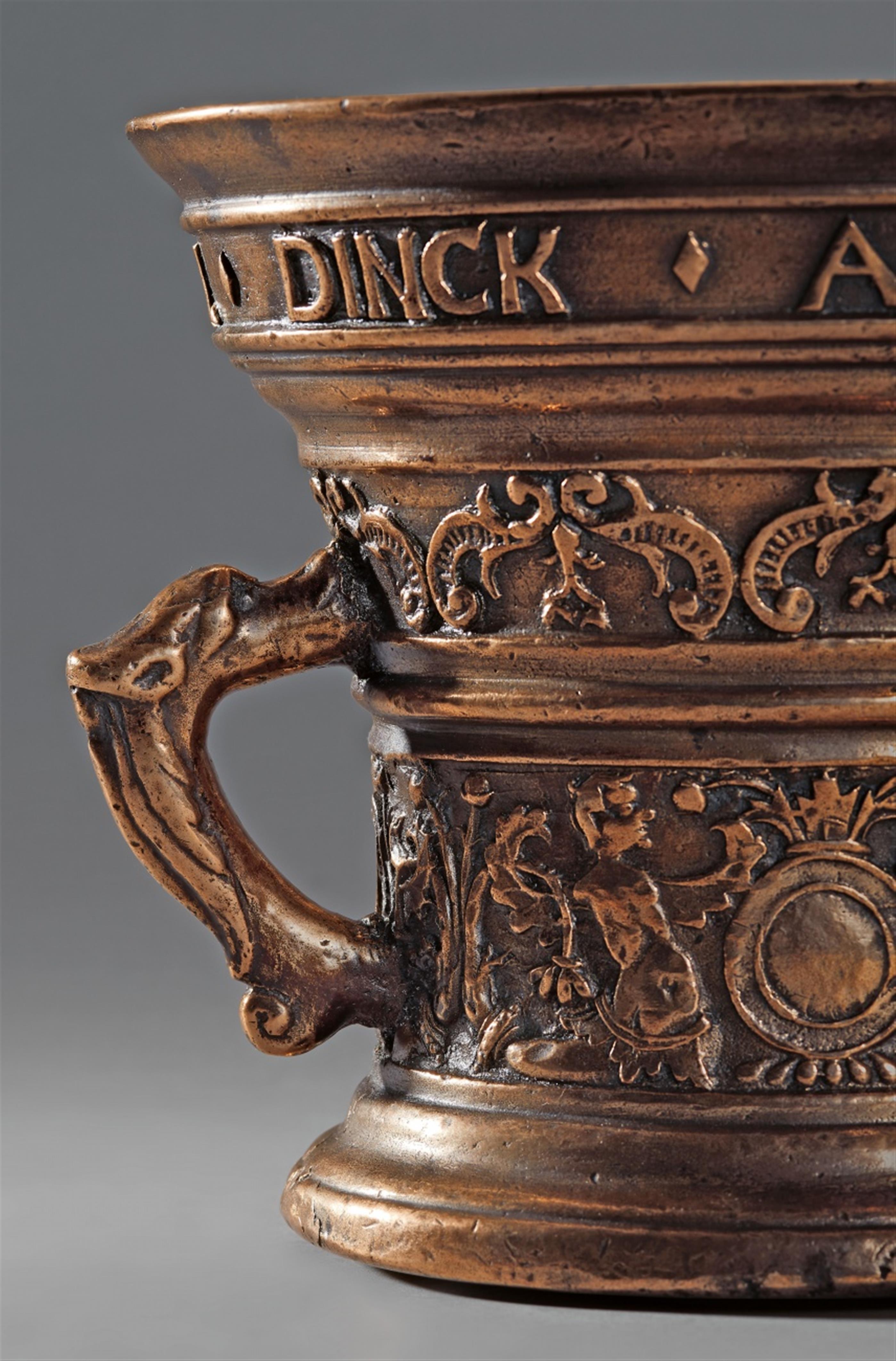 A magnificent Netherlandish mortar with zoomorphic handles - image-5