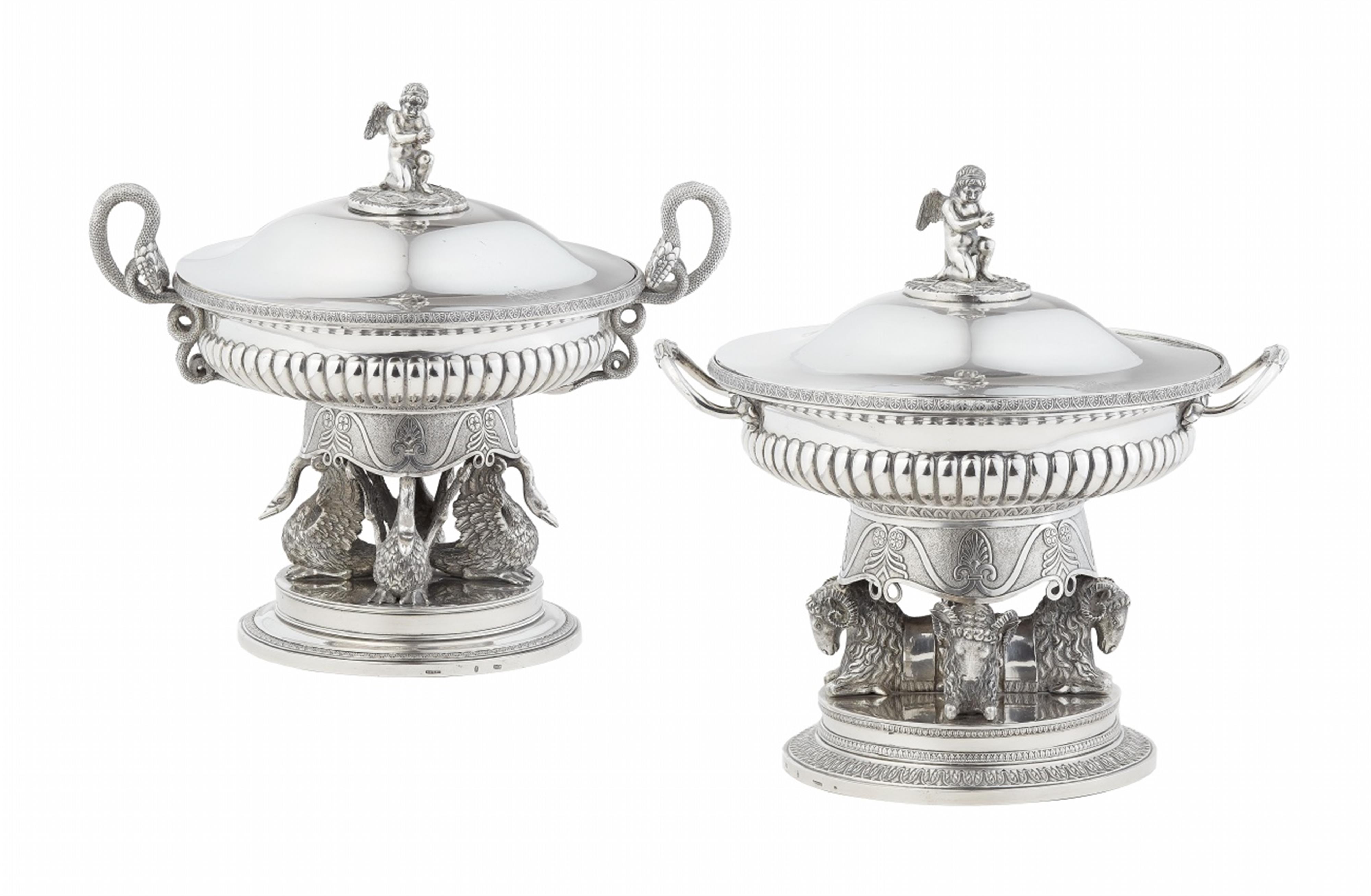 A pair of important silver tureens made for Grand Duke Georg von Mecklenburg-Strelitz - image-2