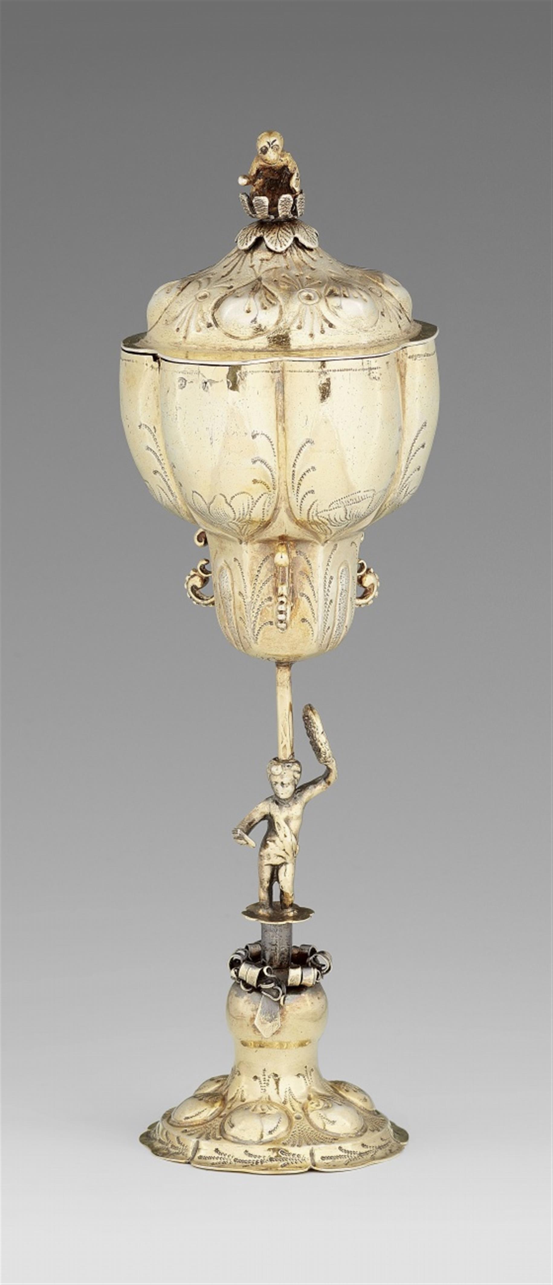 A Nuremberg silver flower chalice - image-1