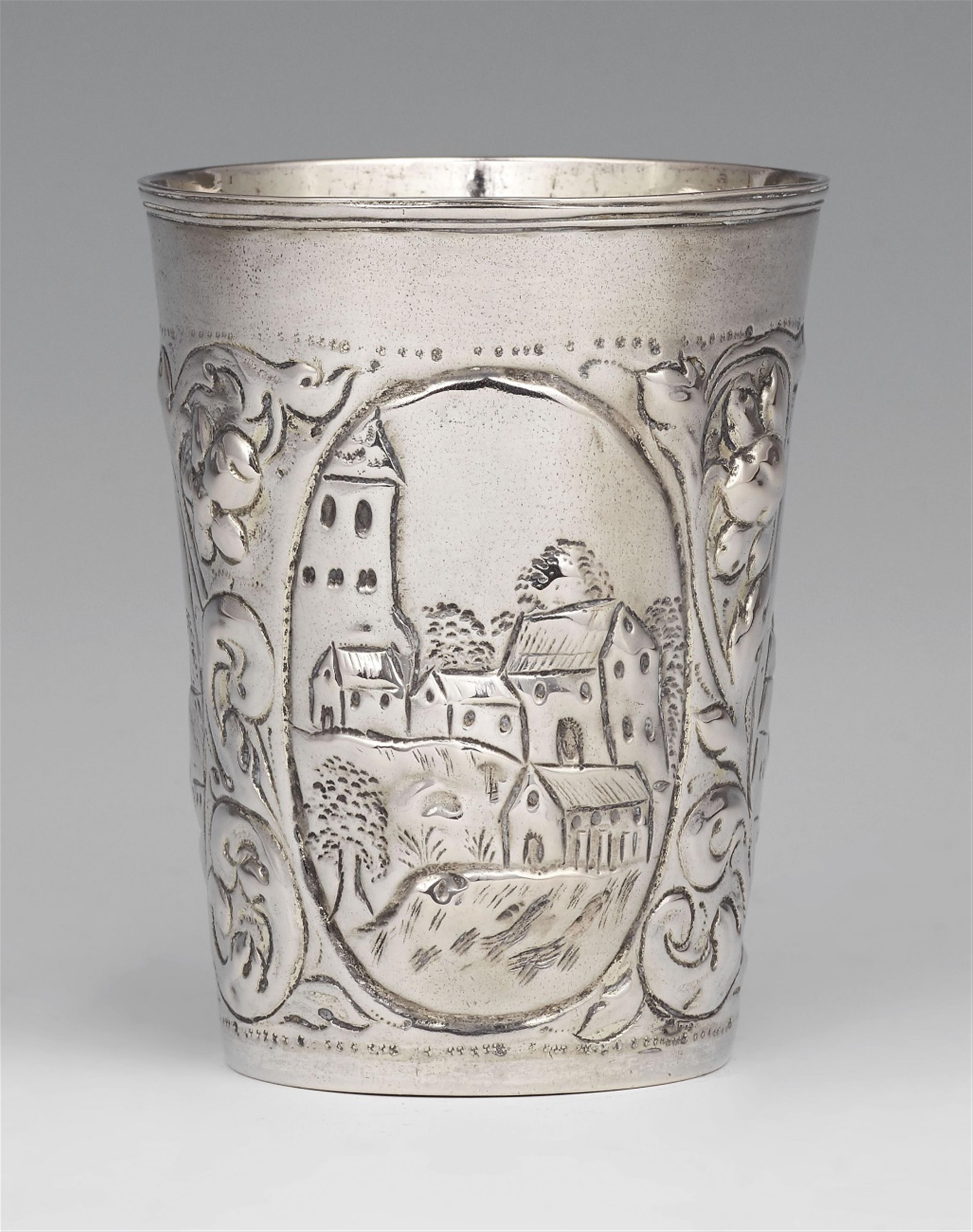 A Leipzig Baroque silver beaker - image-1