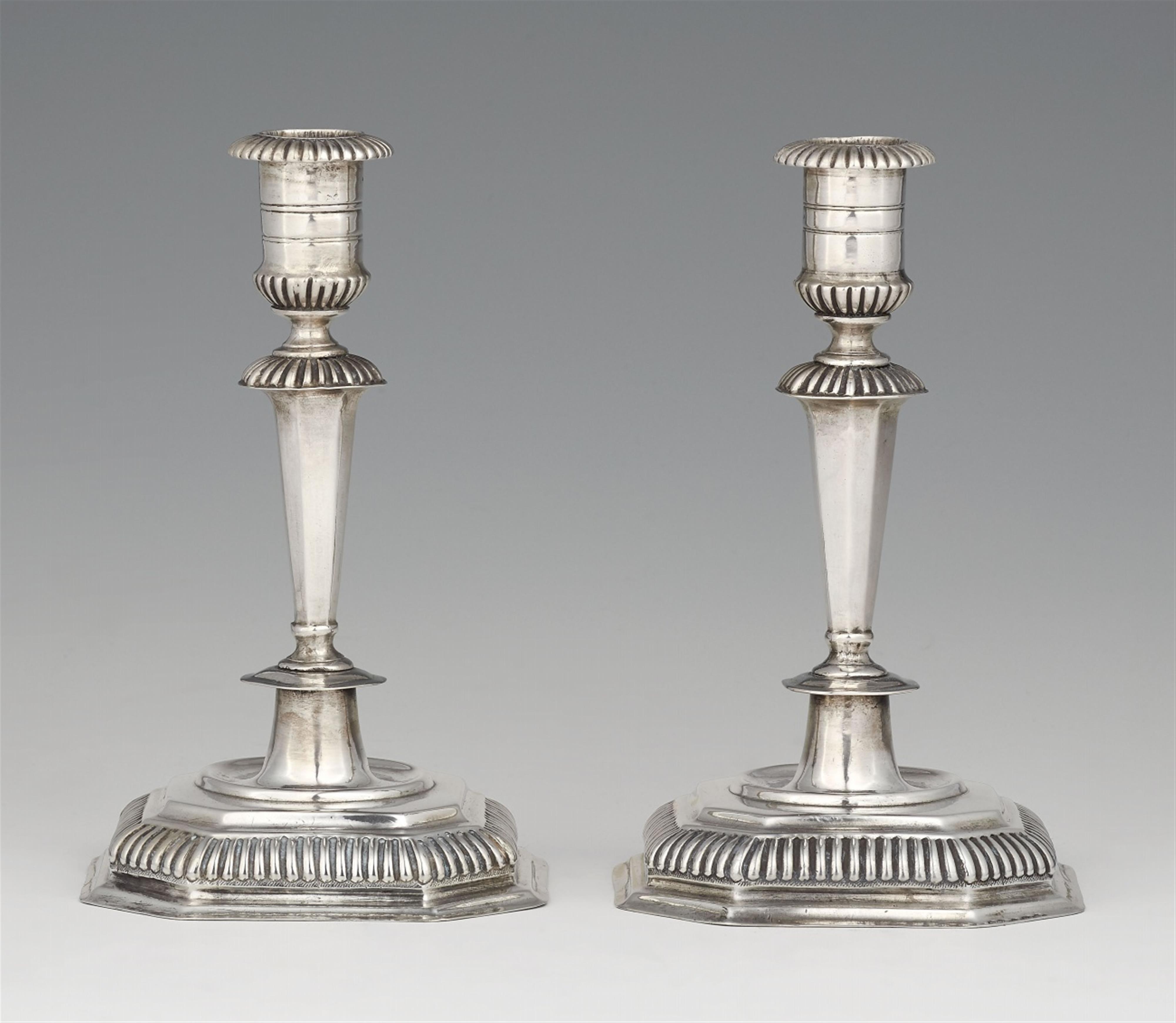 A pair of Silesian silver candlesticks - image-1