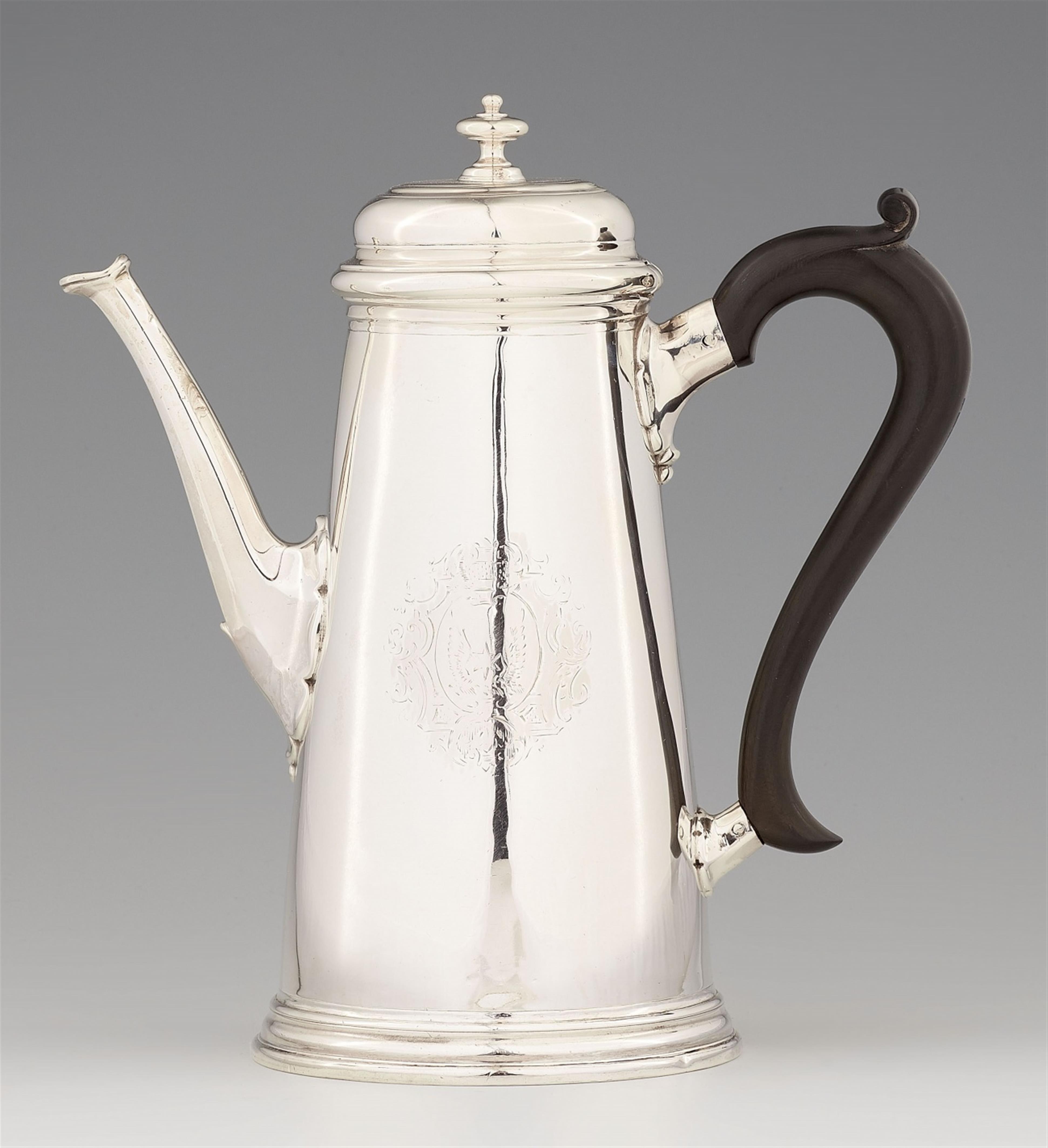 A George II silver coffee pot - image-1
