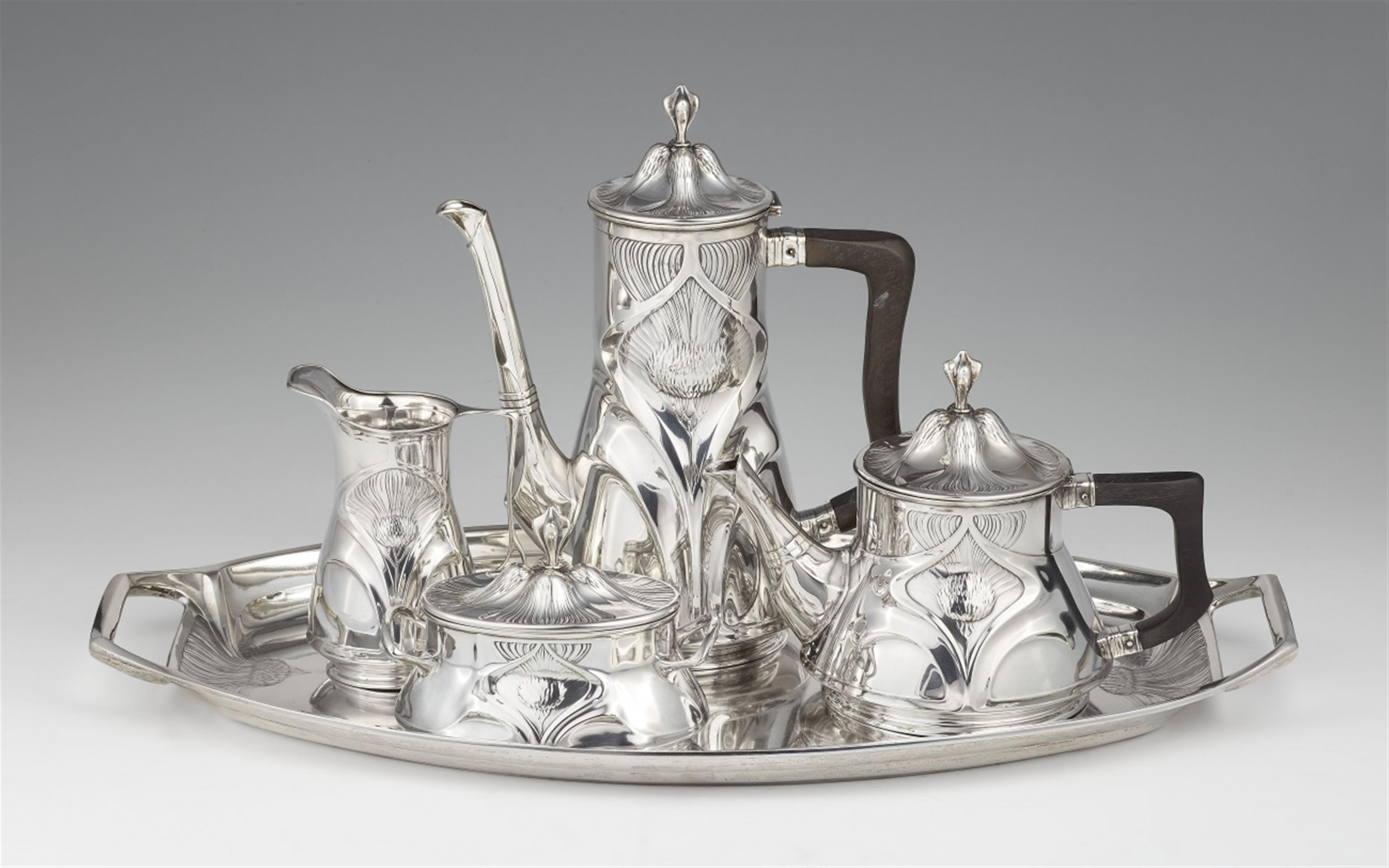 A silver tea and coffee service by Orivit - image-1