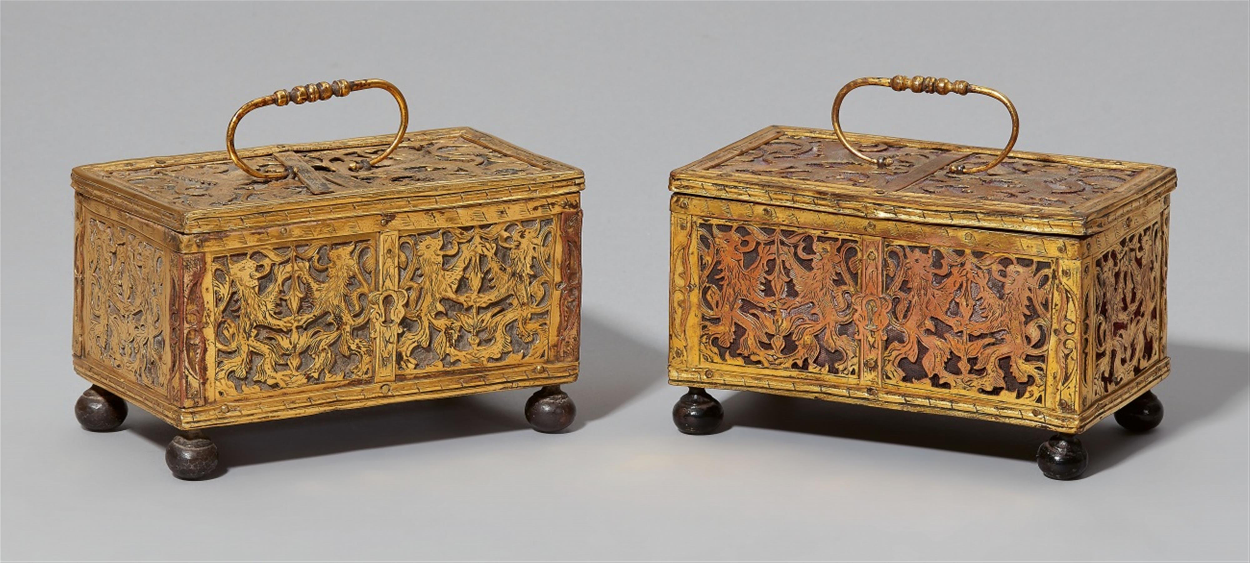 A pair of rare Baroque chests - image-1