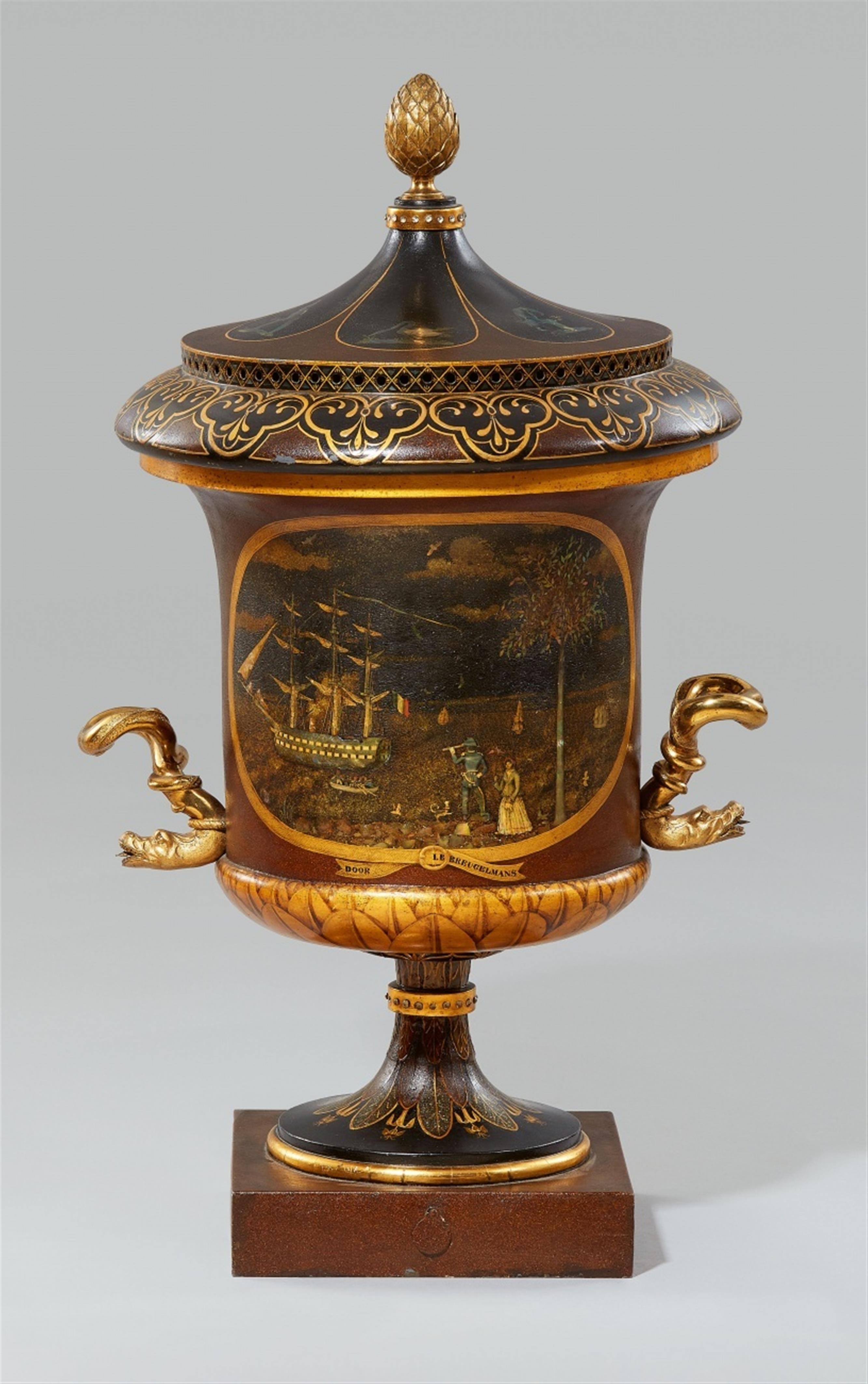 A large krater-form vase with maritime motifs - image-1