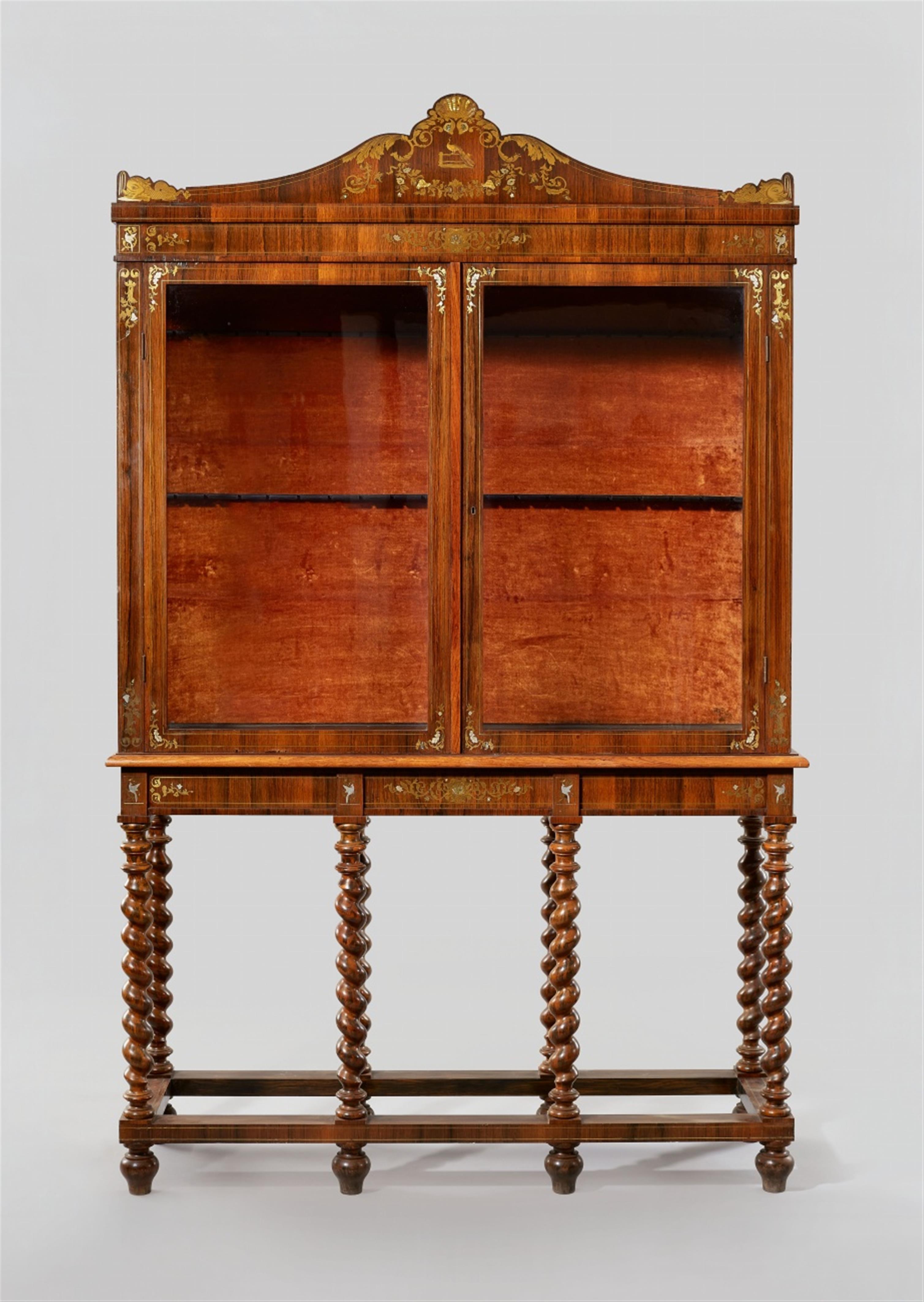 A Munich inlaid cabinet on stand - image-1