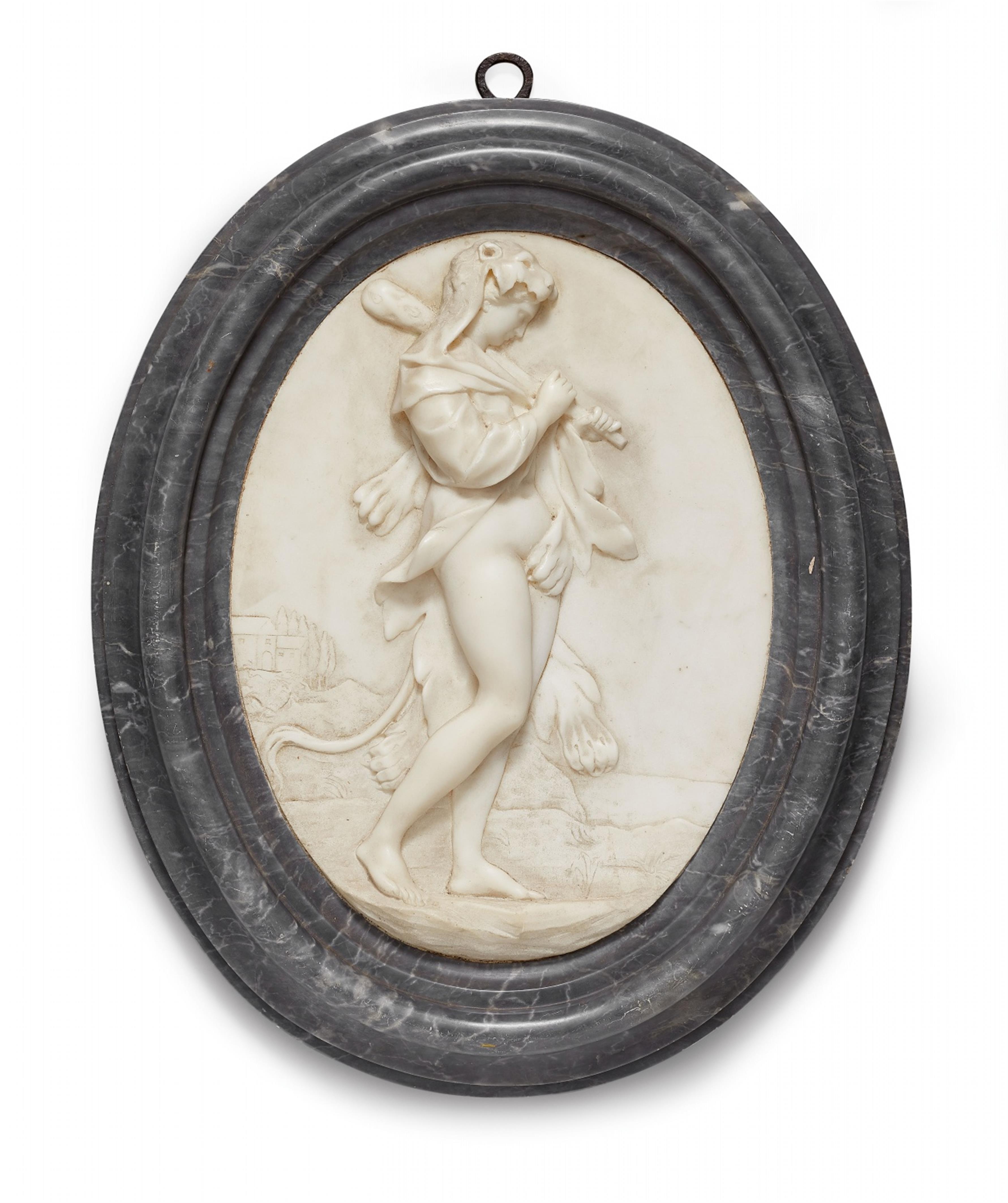 Zwei Reliefplaketten mit Herkules und Omphale - image-2
