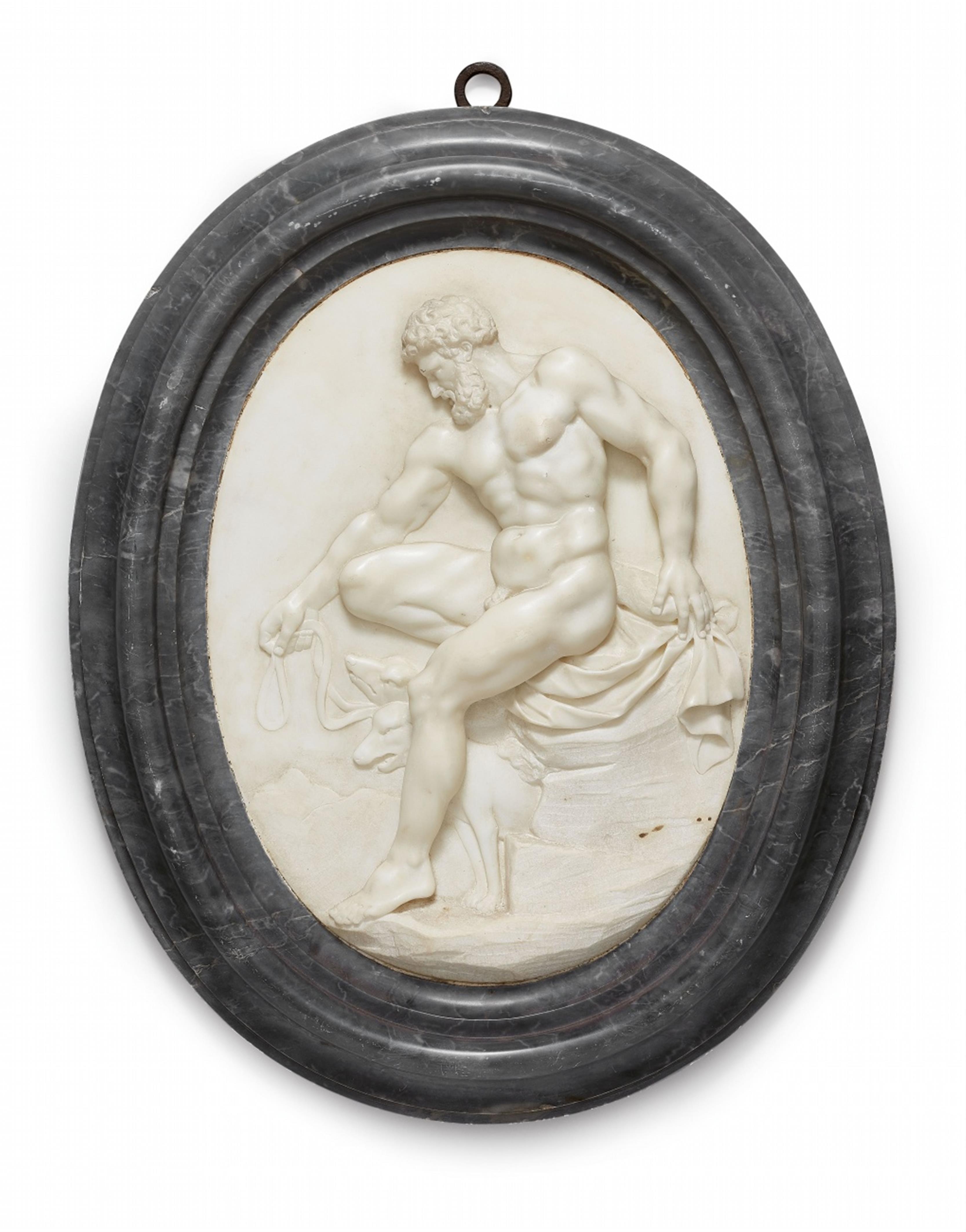 Zwei Reliefplaketten mit Herkules und Omphale - image-1