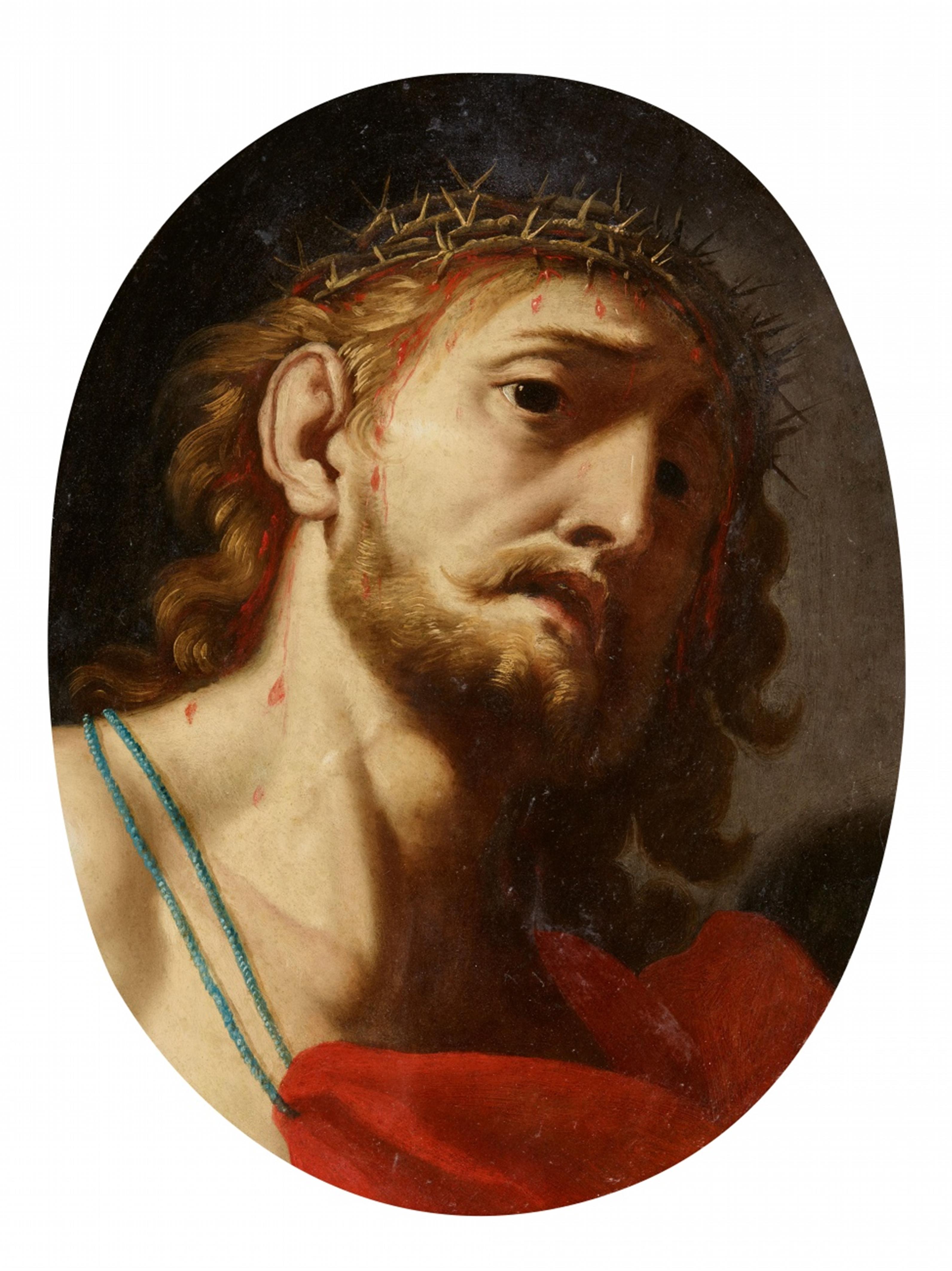 Roman School 17th century - Christ Wearing the Crown of Thorns - image-1