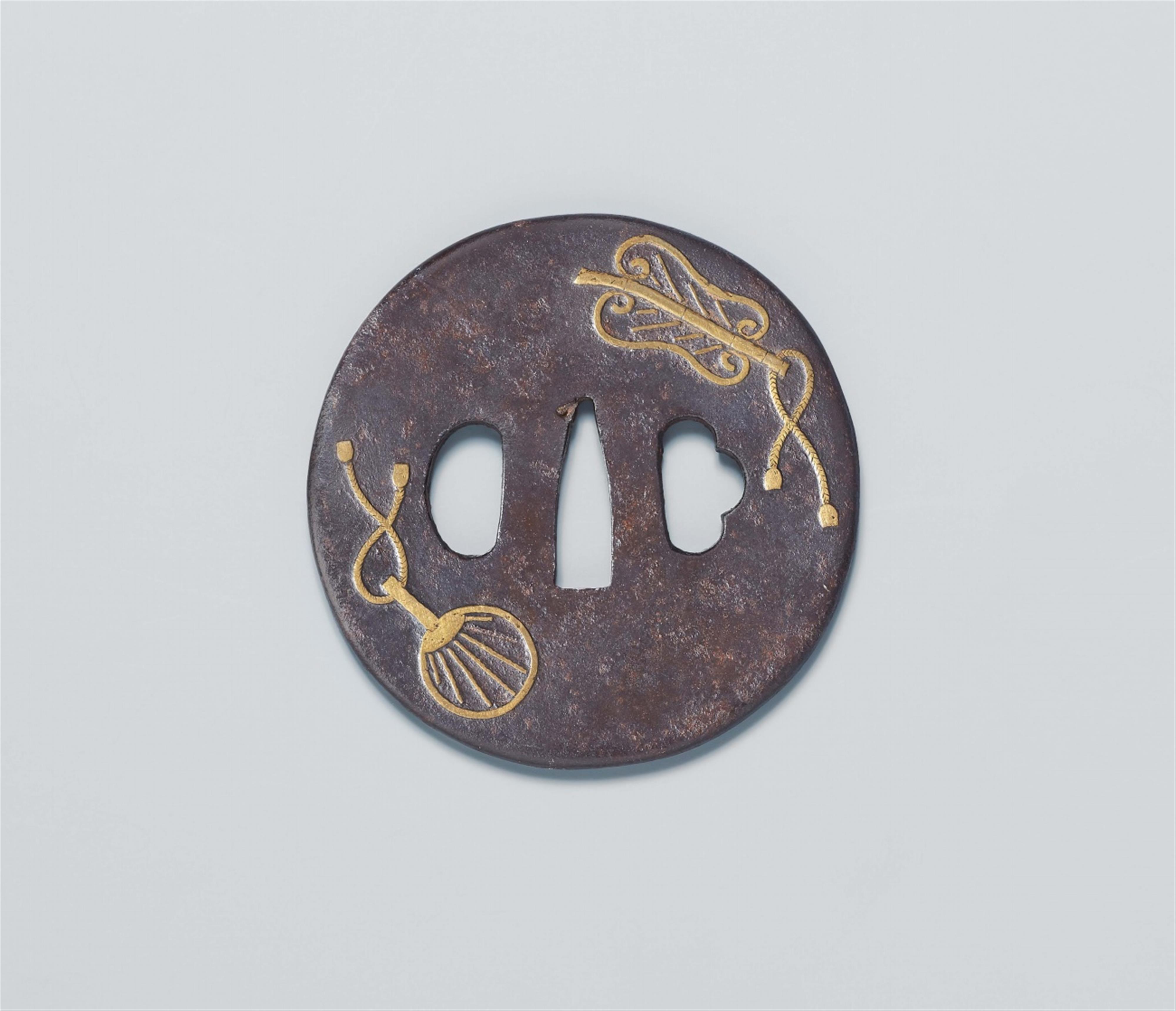 Two iron tsuba. Edo period - image-1