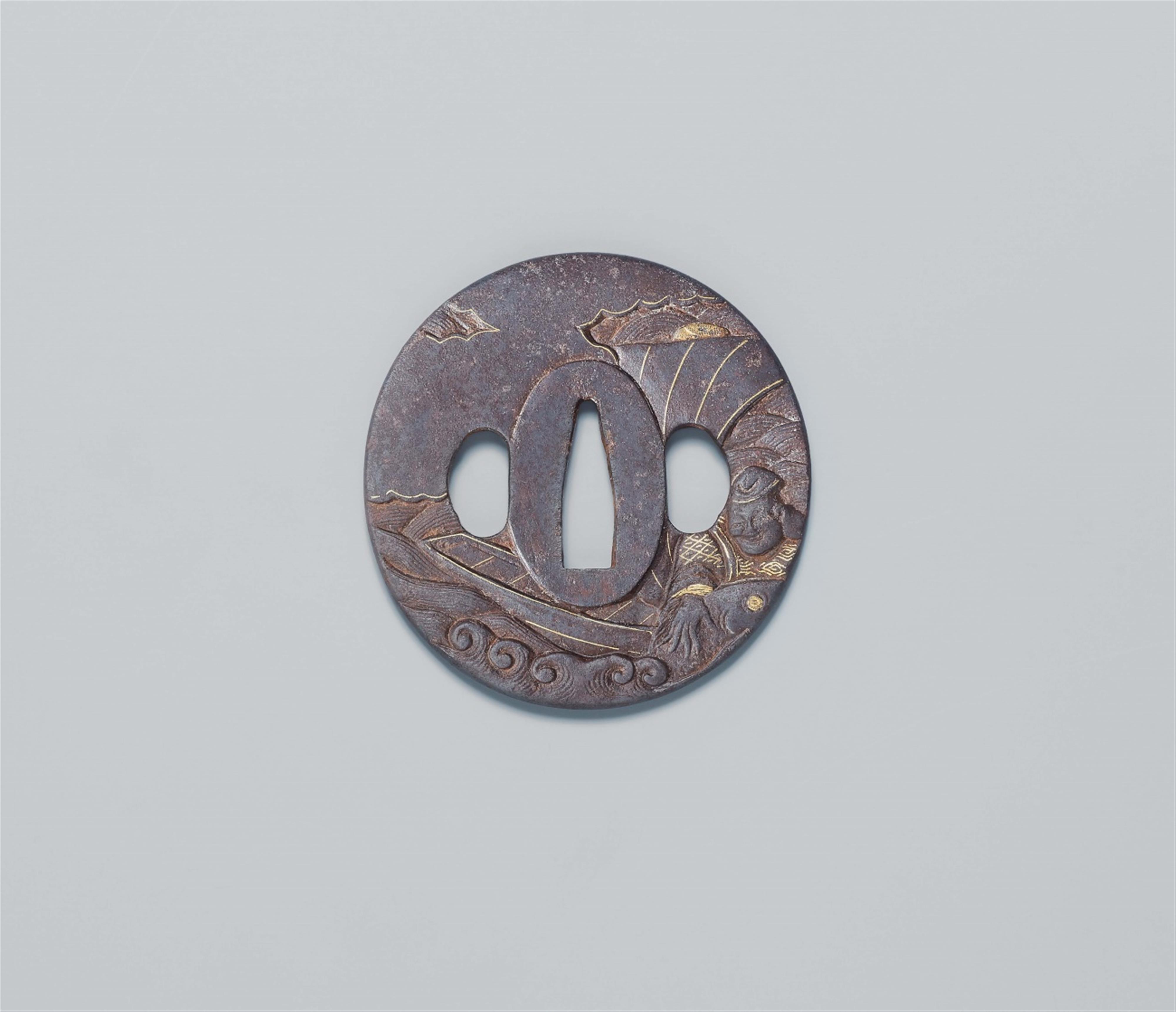 Two iron tsuba. 19th century - image-1