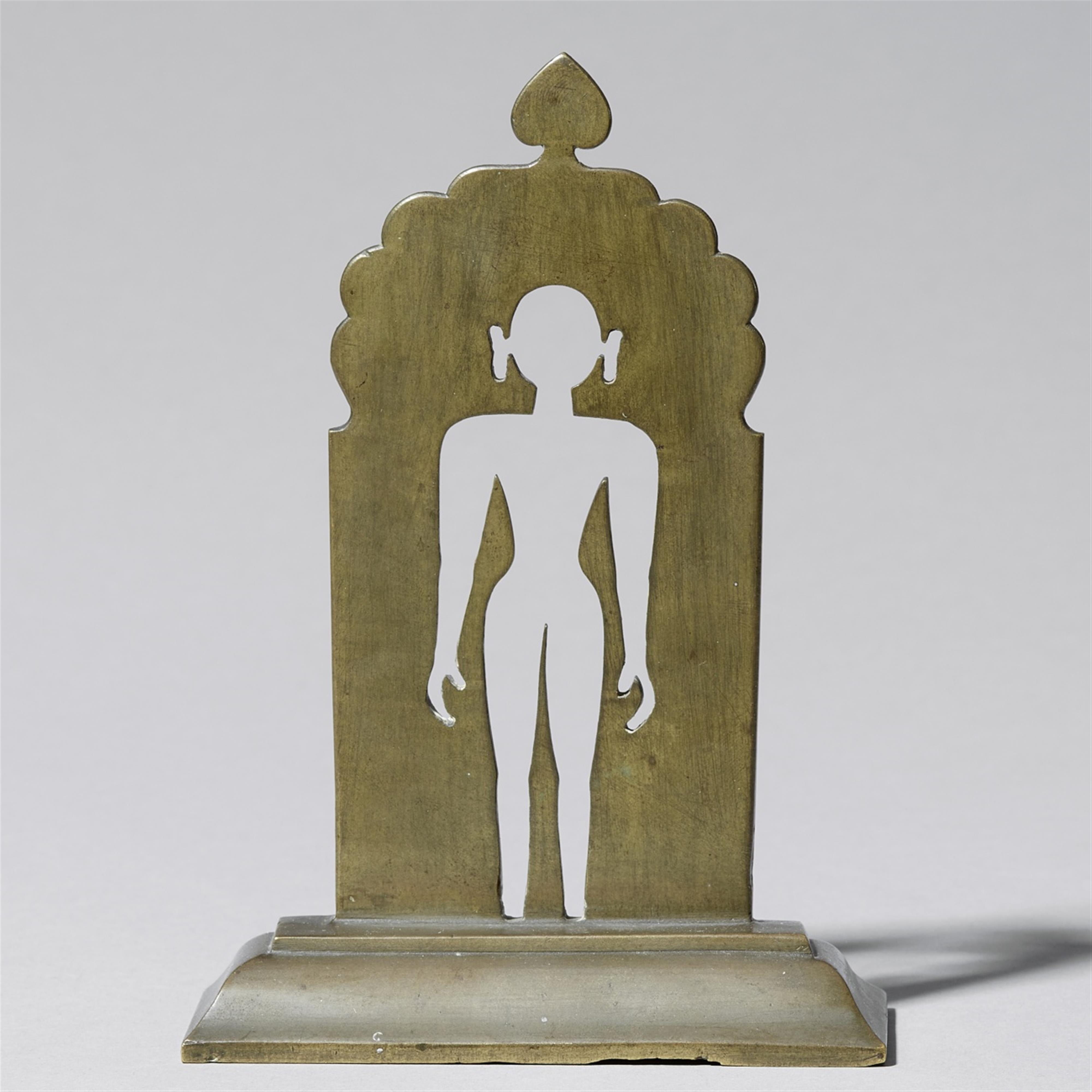 A brass Jain siddhapratima yantra. India. Early 20th century - image-1