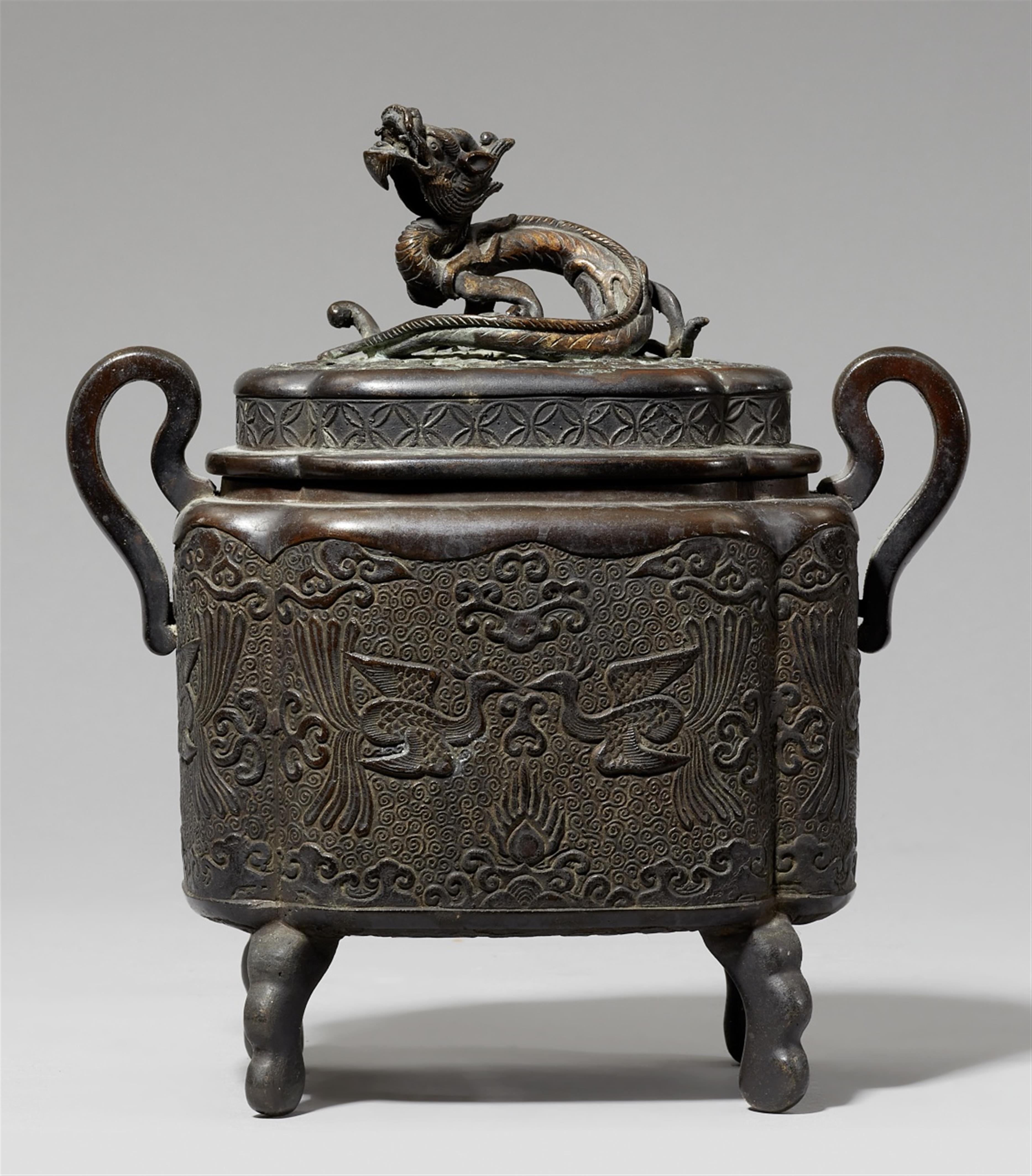 A bronze incense burner. Second half 19th century - image-1