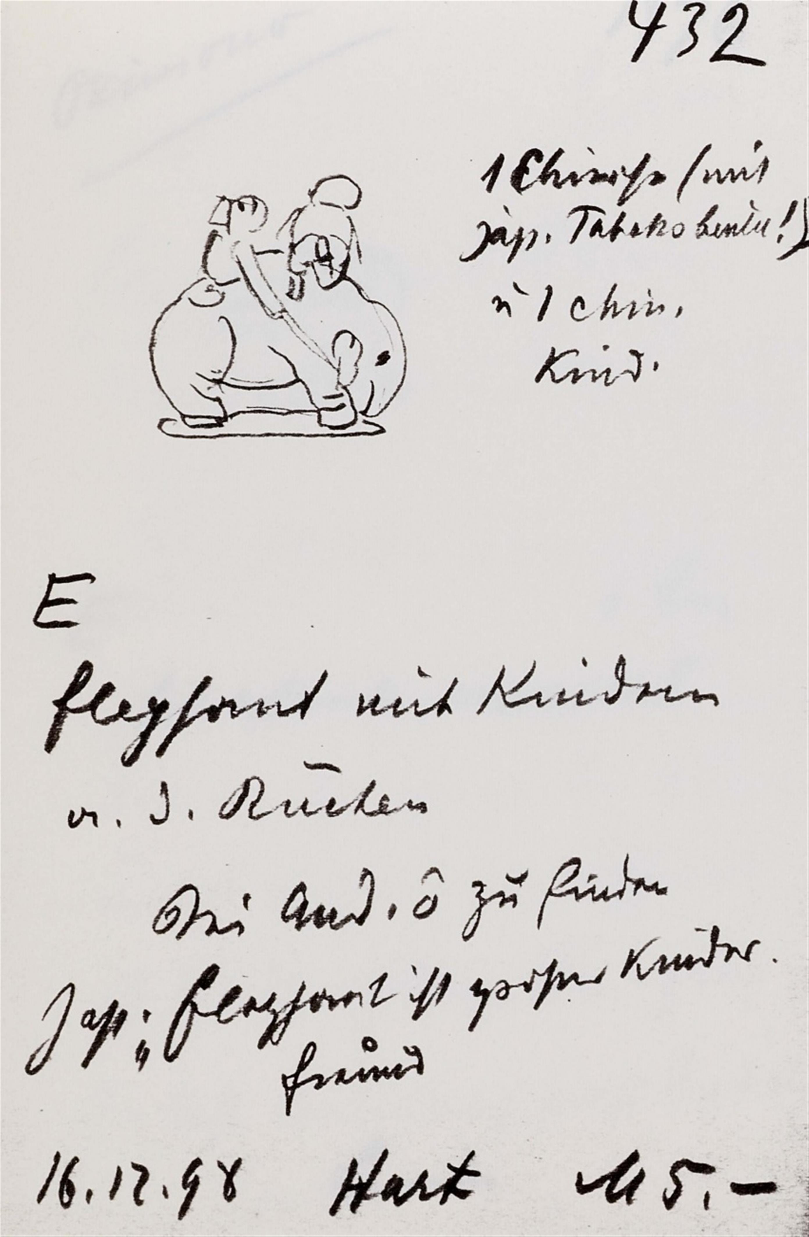 Elefant mit Knaben. Elfenbein. Spätes 19. Jh. - image-6