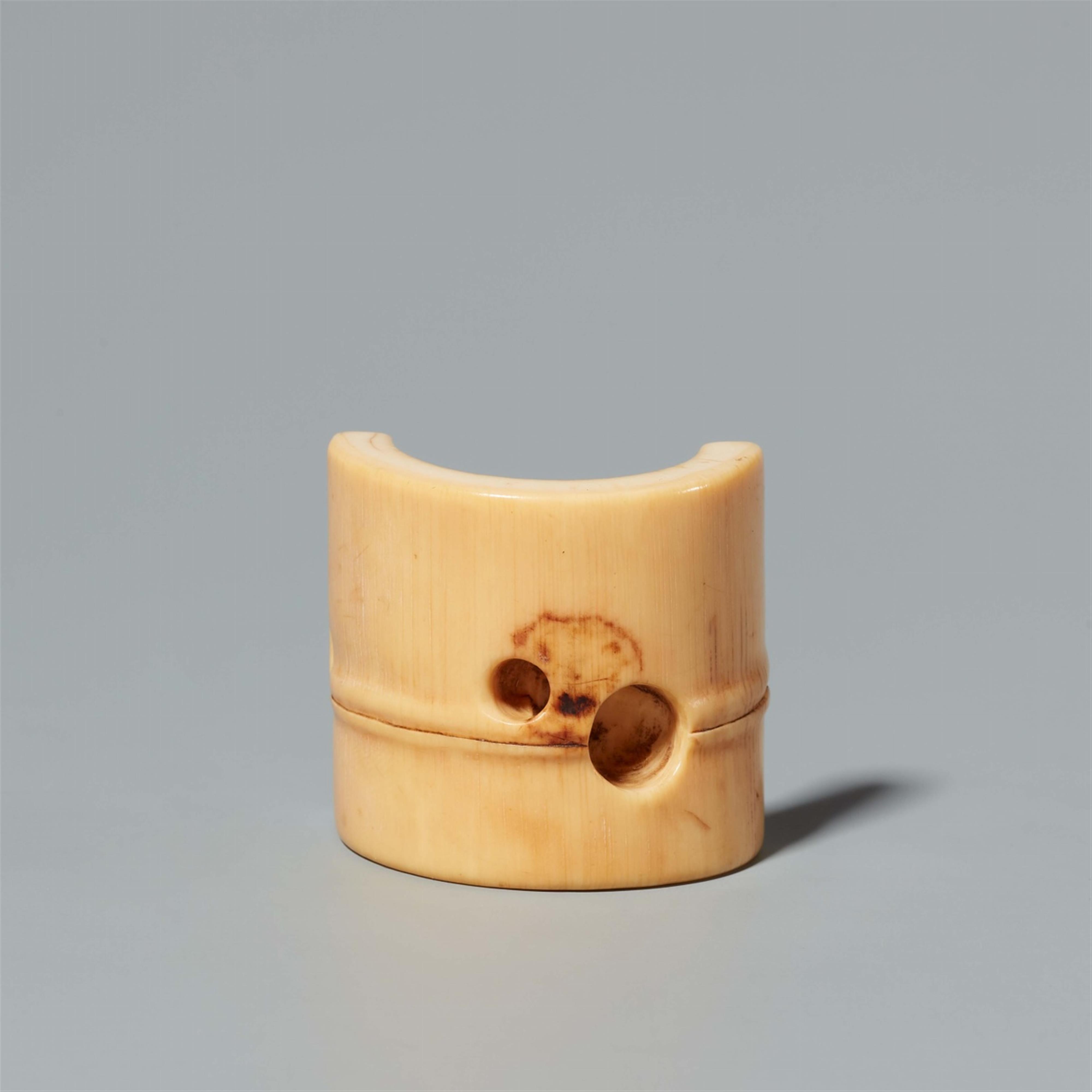 Schnecke in Bambus. Elfenbein. Um 1800 - image-5