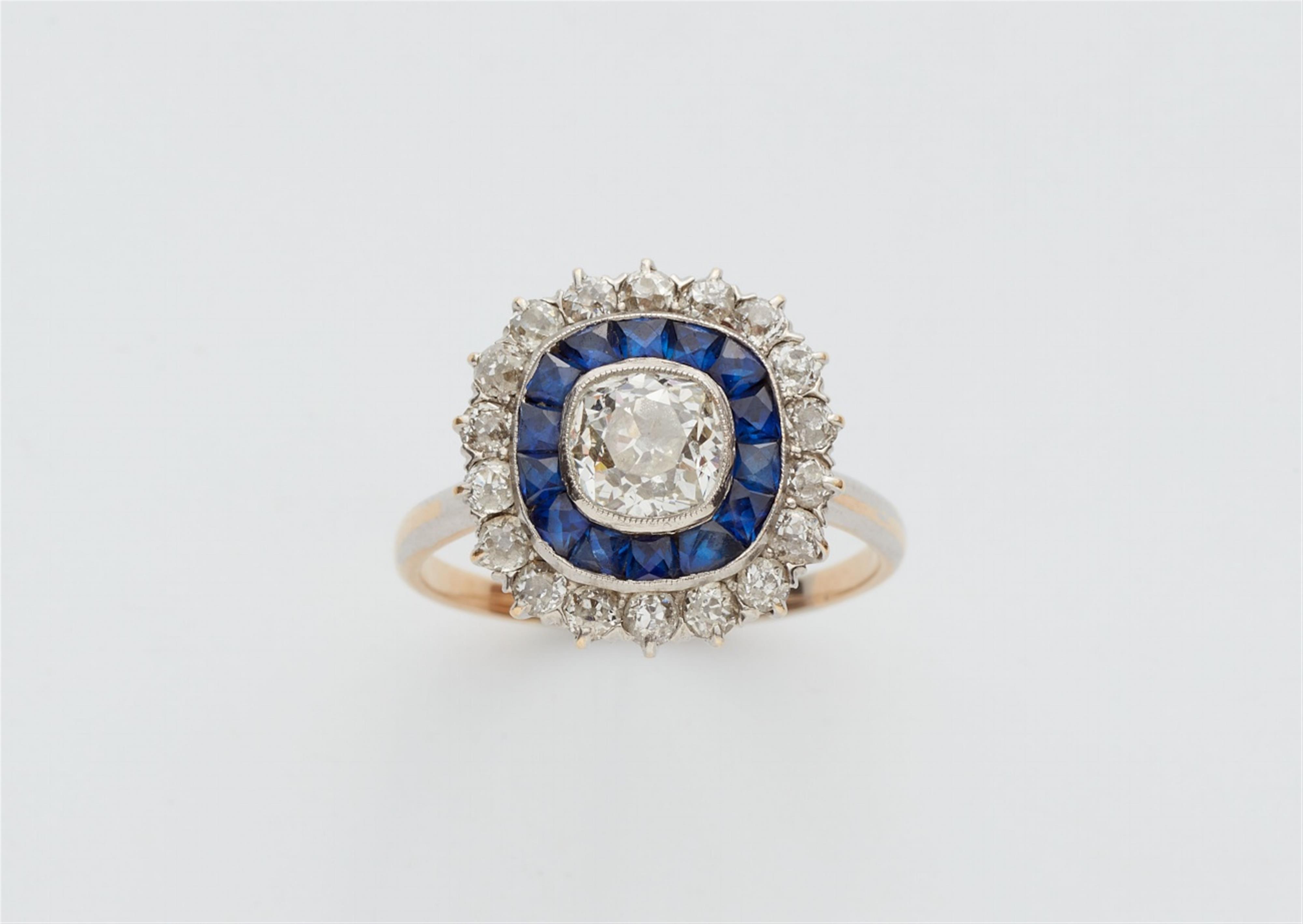 A Belle Epoque 14k white gold diamond ring - image-1