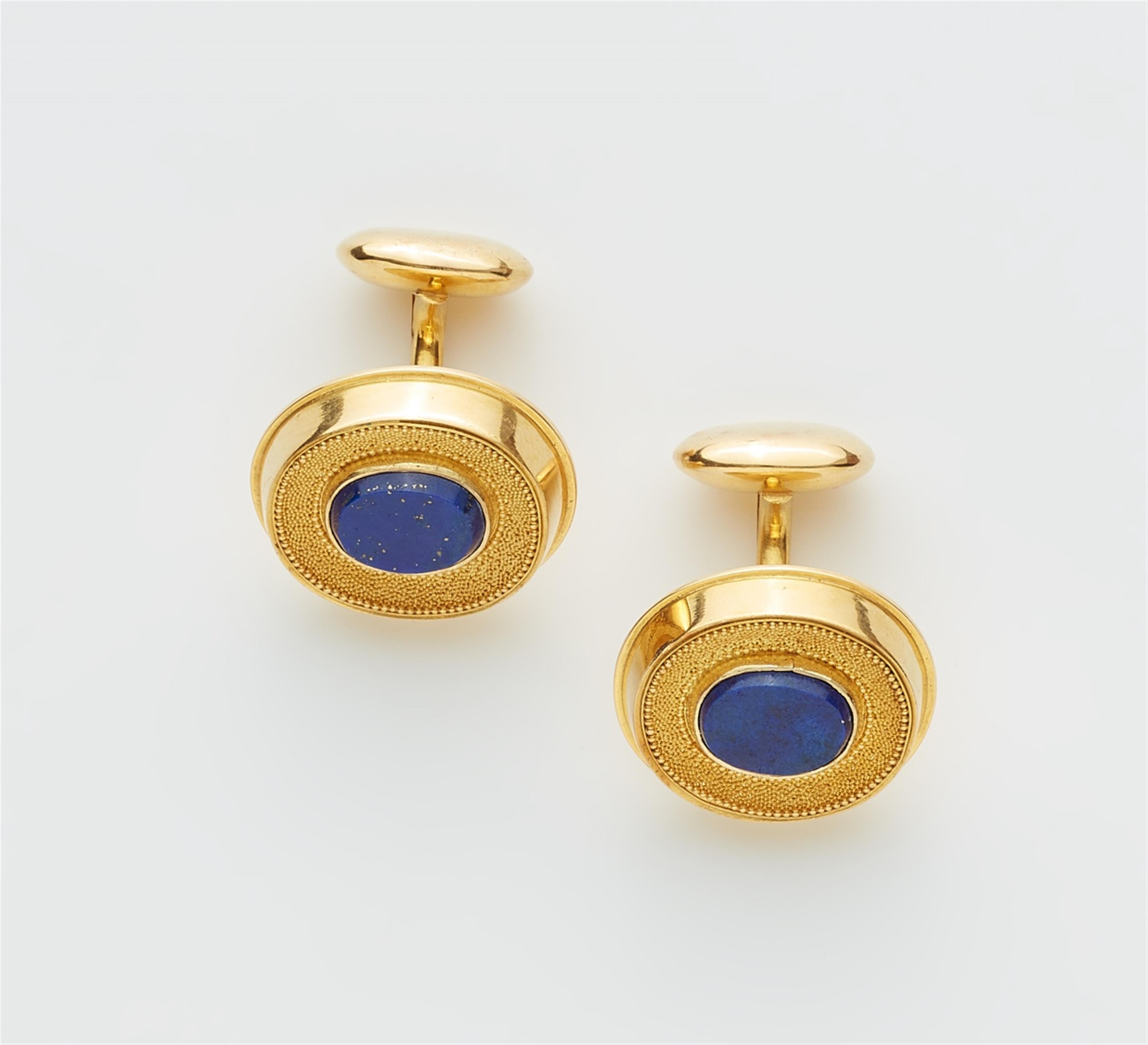 A 14k gold granulation gentlemen's garniture - image-2