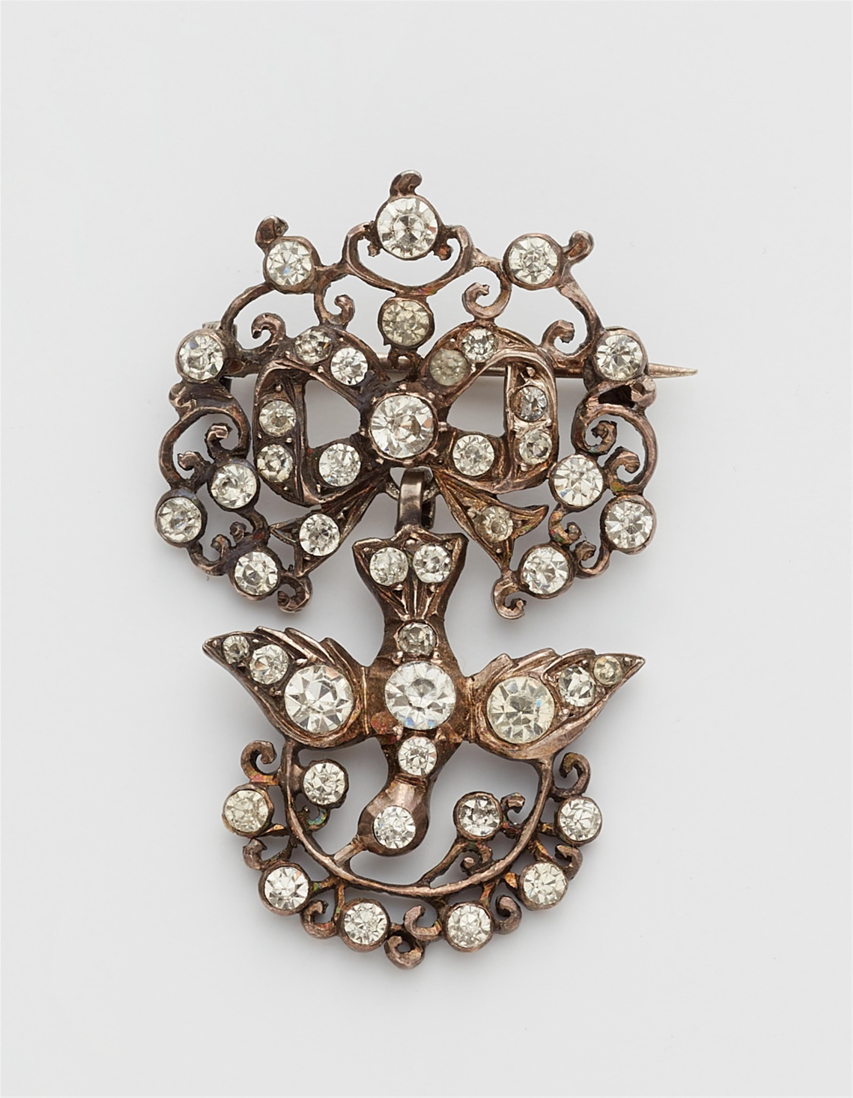 A silver paste St. Esprit brooch - image-1