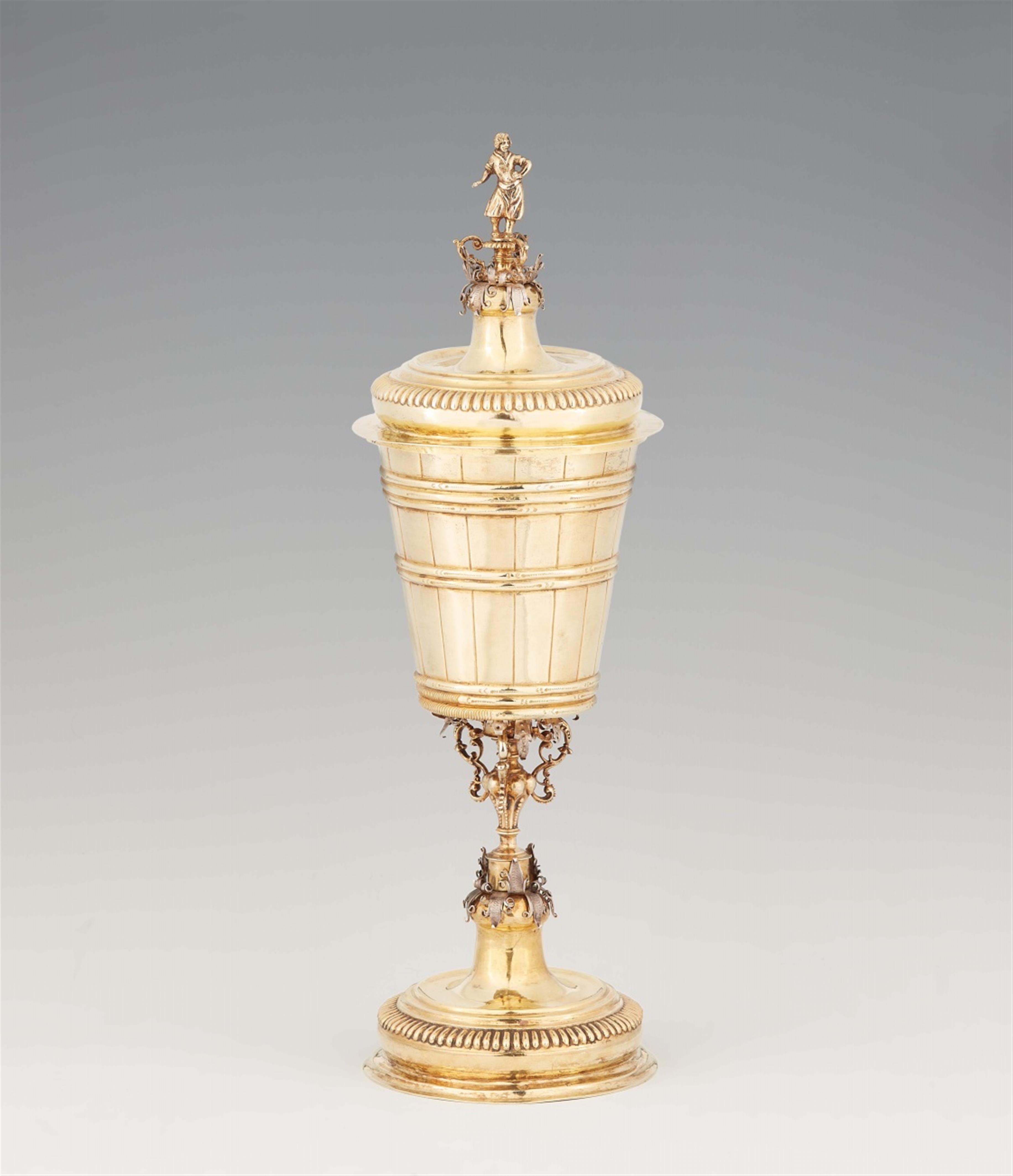 An important Nuremberg silver gilt council goblet - image-1